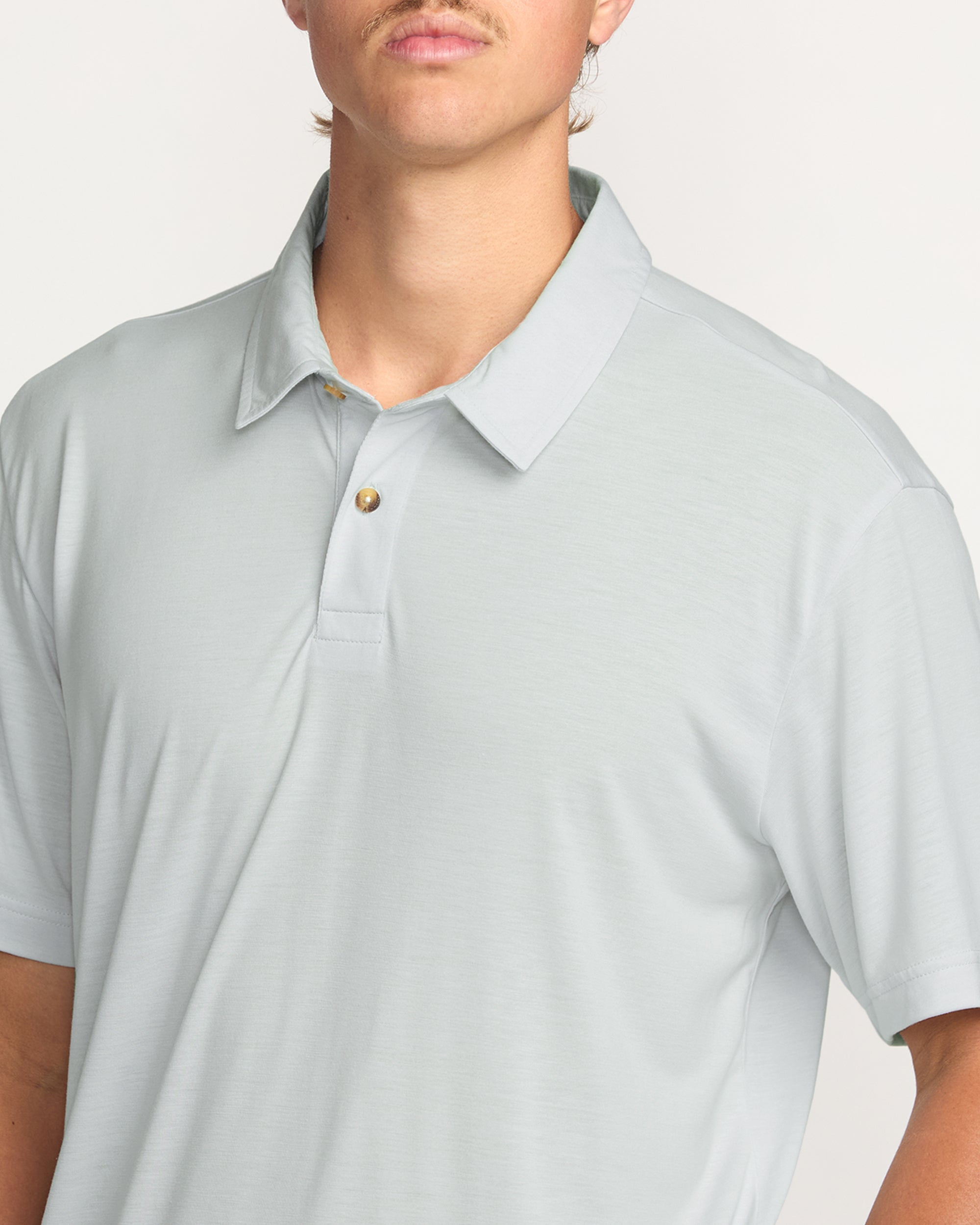 Eclipse Short Sleeve Polo Shirt - Ash Blue - Image 7