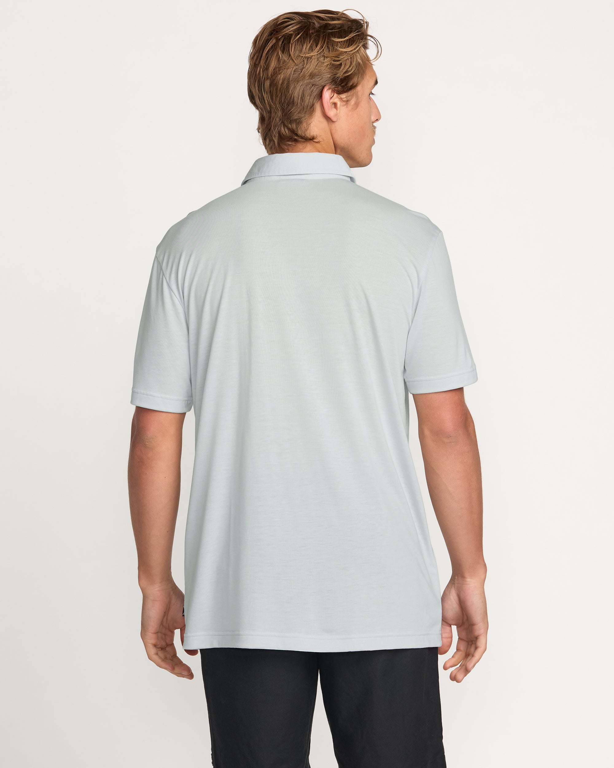 Eclipse Short Sleeve Polo Shirt - Ash Blue - Image 2