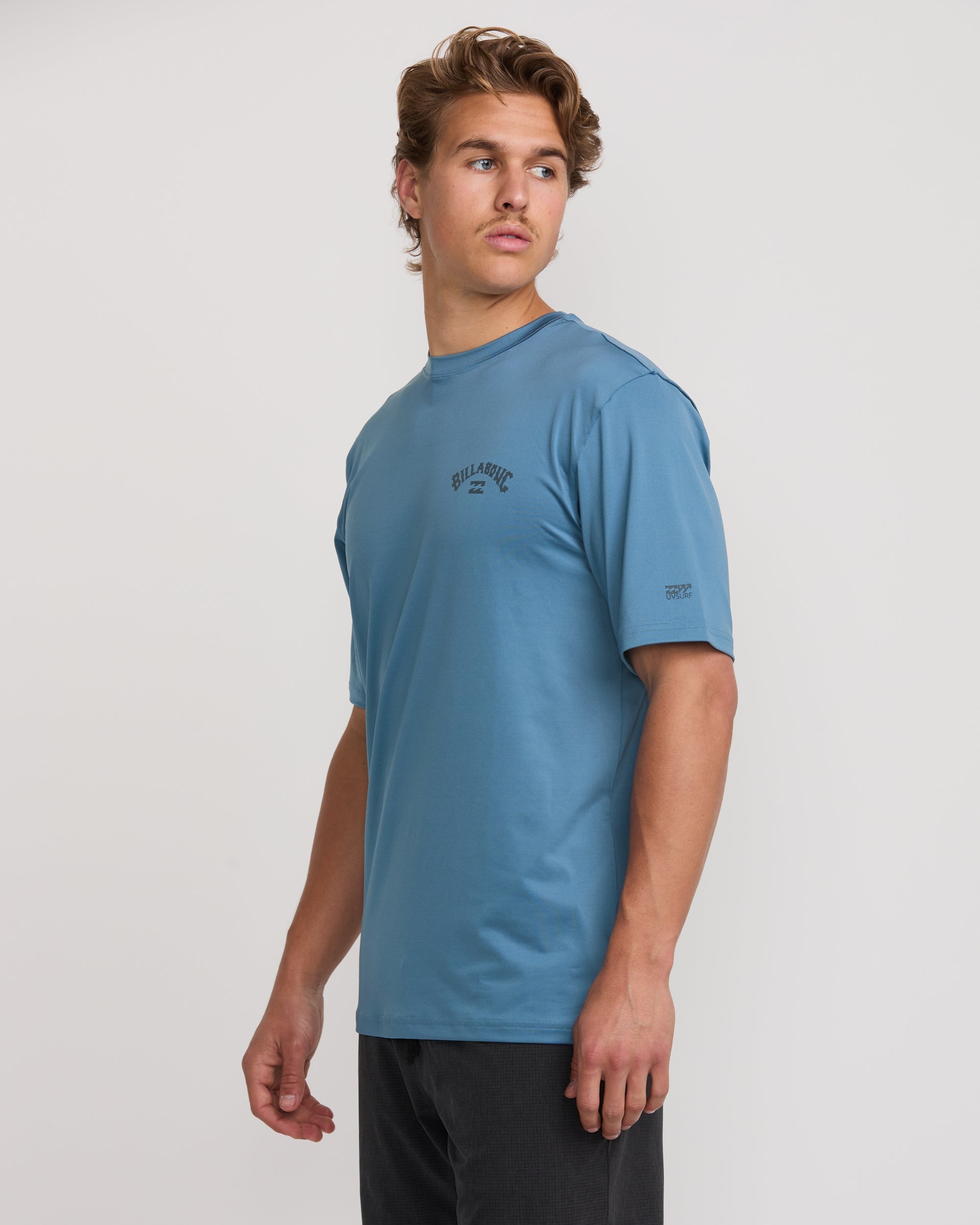 Arch Loose Fit Short Sleeve Surf Tee - Bay Blue - Image 3