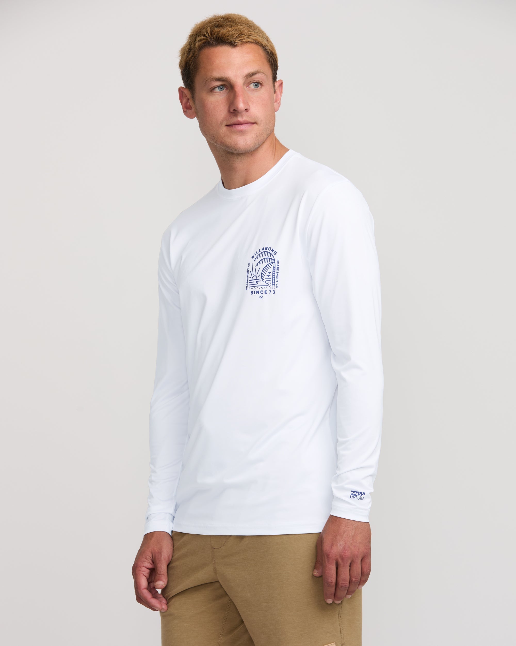 Last Night Loose Fit Long Sleeve Surf Tee - White - Image 3