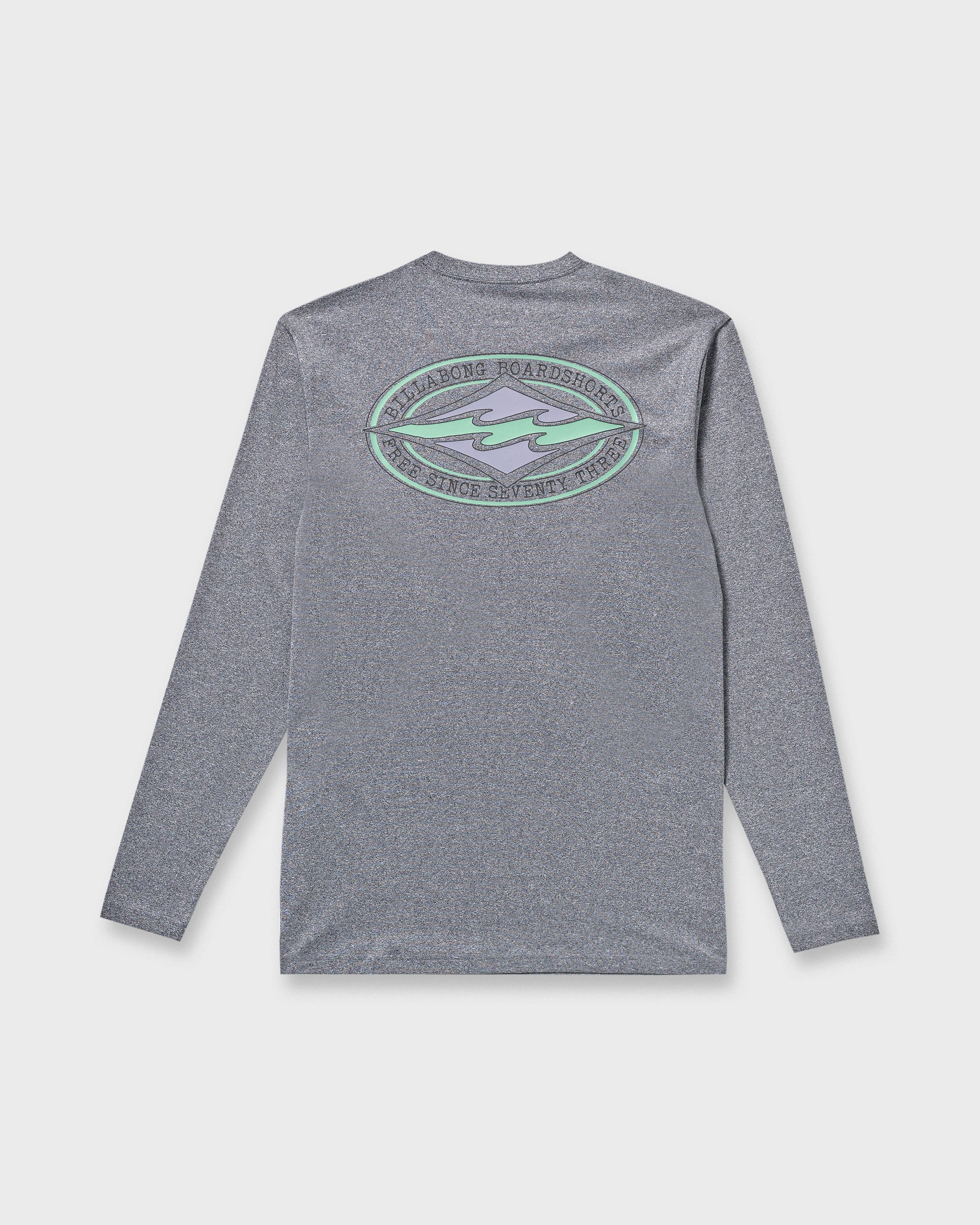 Diamond Vision Loose Fit Long Sleeve Surf T-Shirt - Grey Htr - Image 7