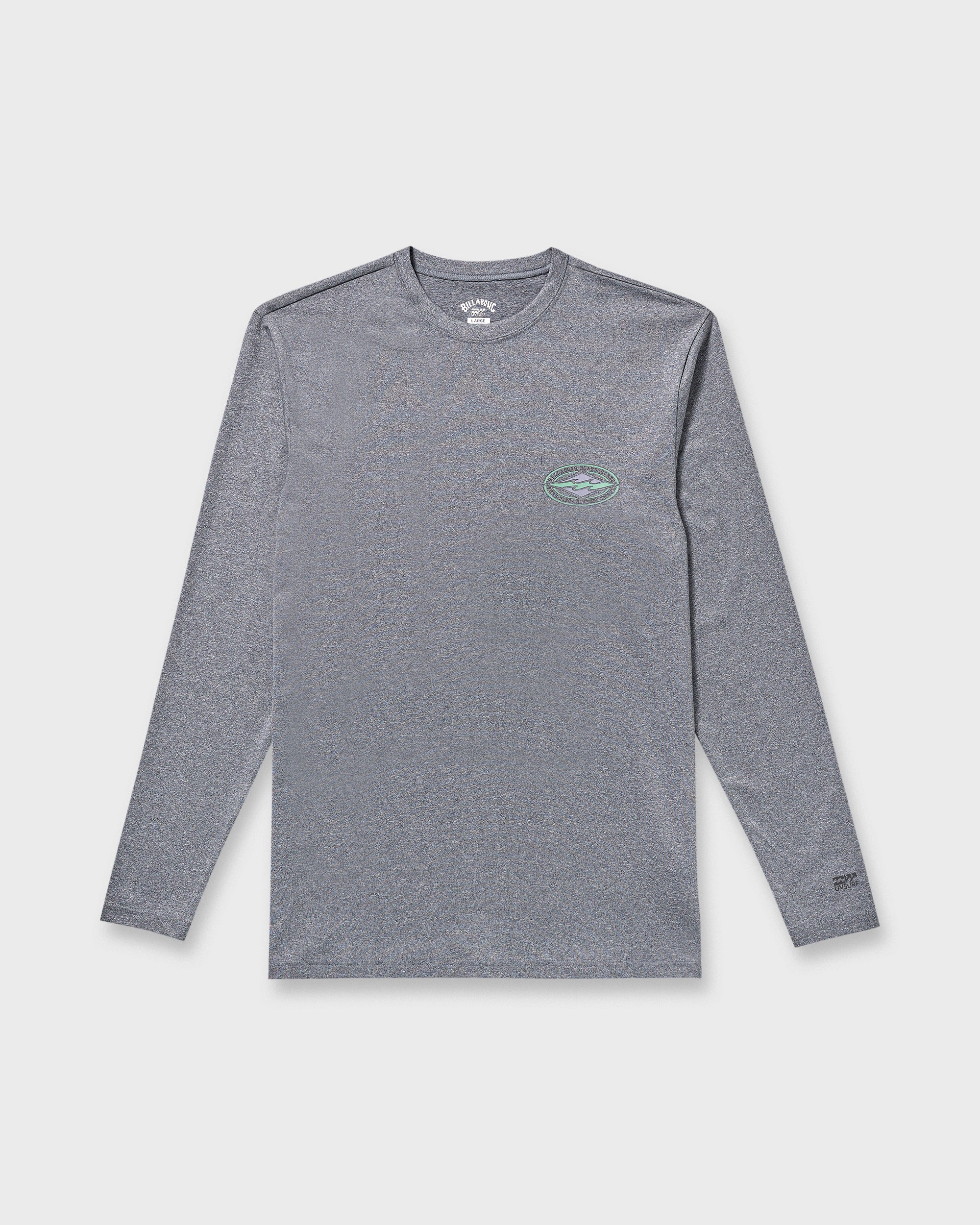 Diamond Vision Loose Fit Long Sleeve Surf T-Shirt - Grey Htr - Image 6