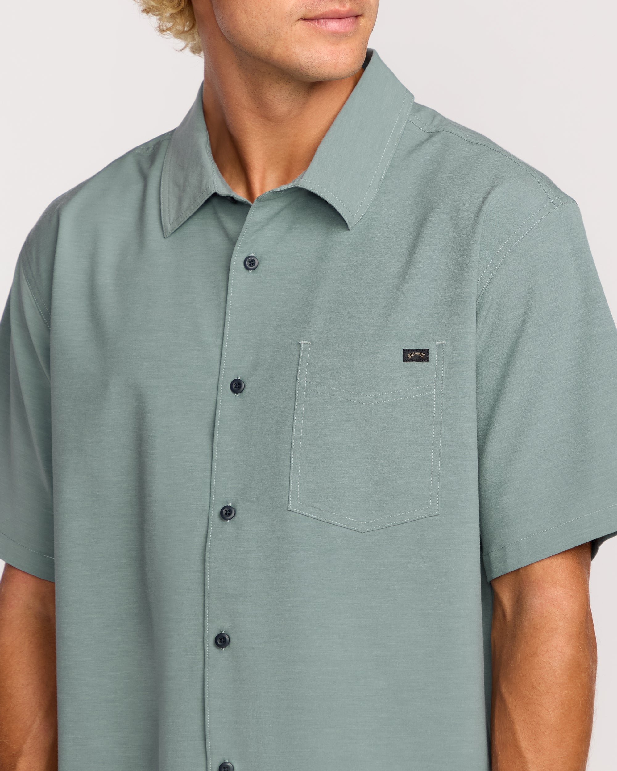 Surftrek Transit Short Sleeve Shirt - Sea Blue - Image 5
