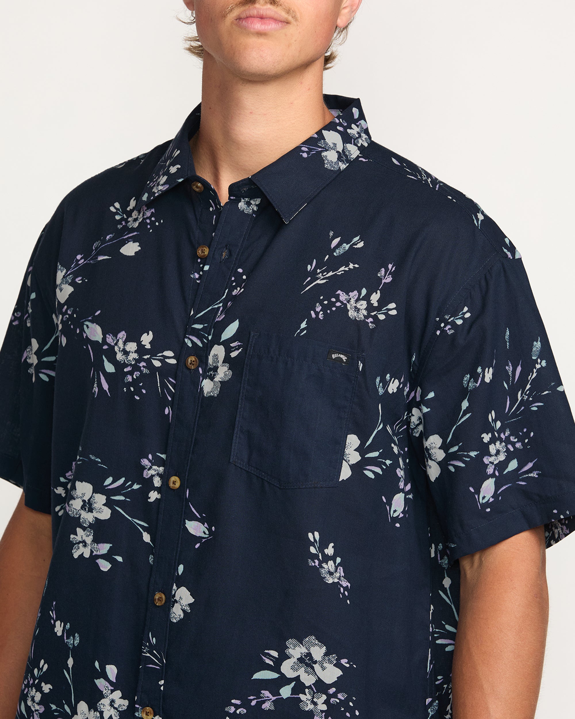 Sundays Short Sleeve Shirt - Dark Navy - Image 2