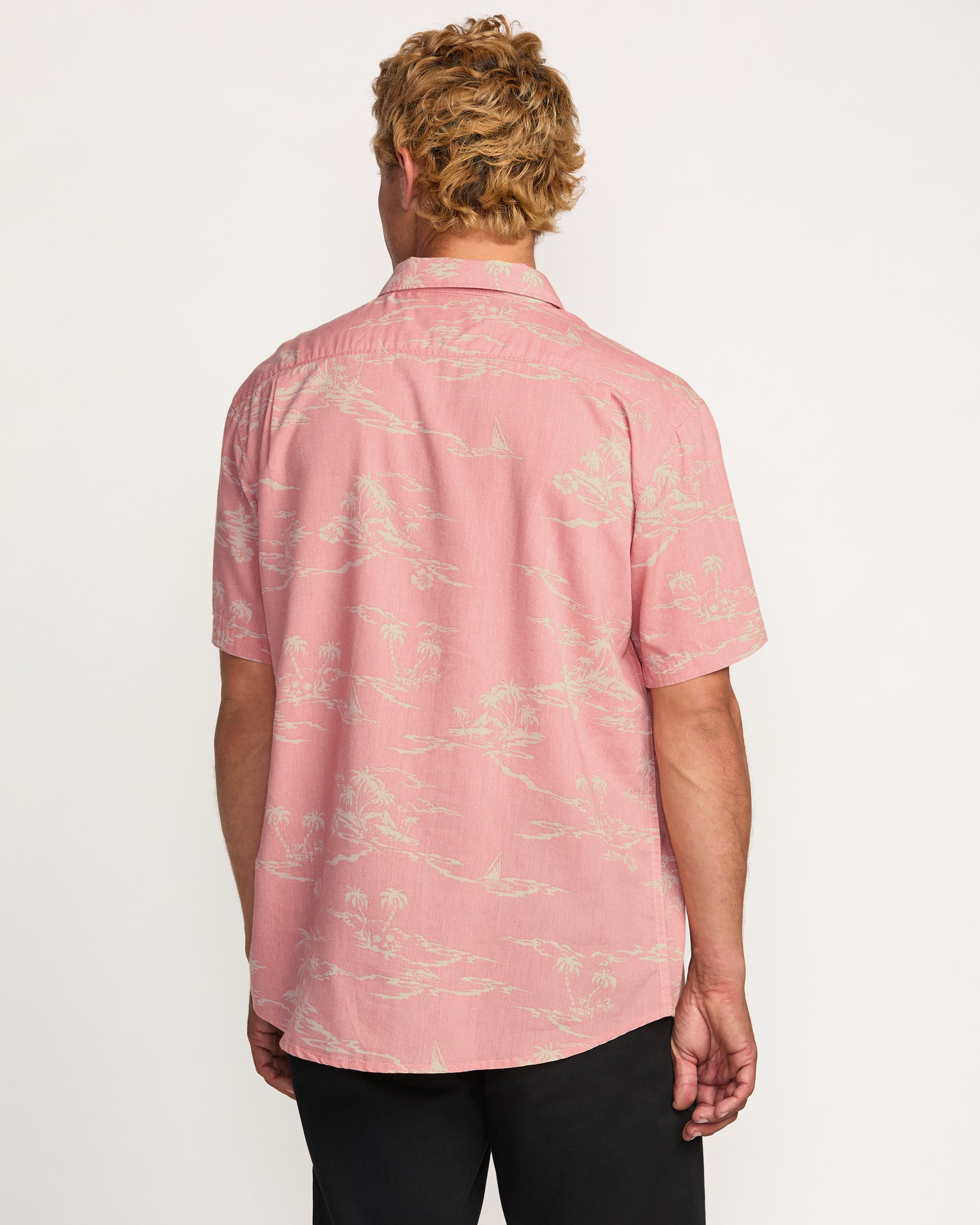 Sundays Short Sleeve Shirt - Dust Red - Image 2