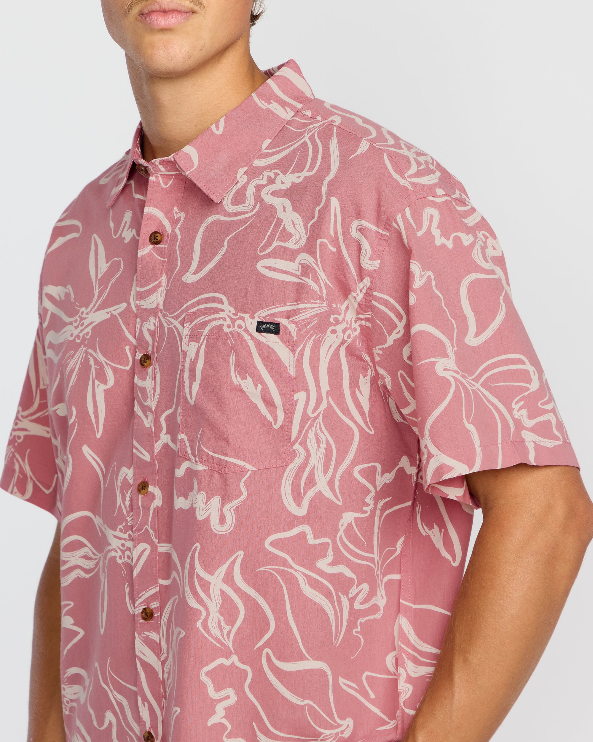 Sundays Short Sleeve Shirt - Faded Rose - Image 5