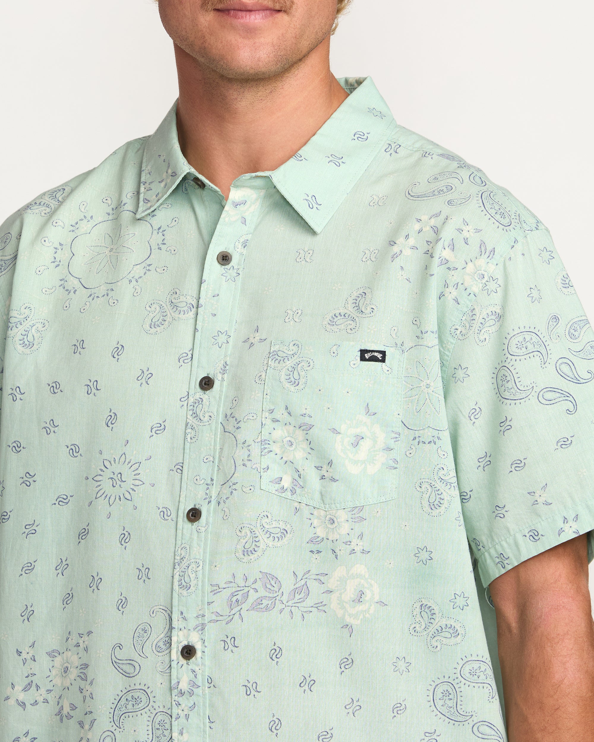 Sundays Short Sleeve Shirt - Mist Green - Image 7