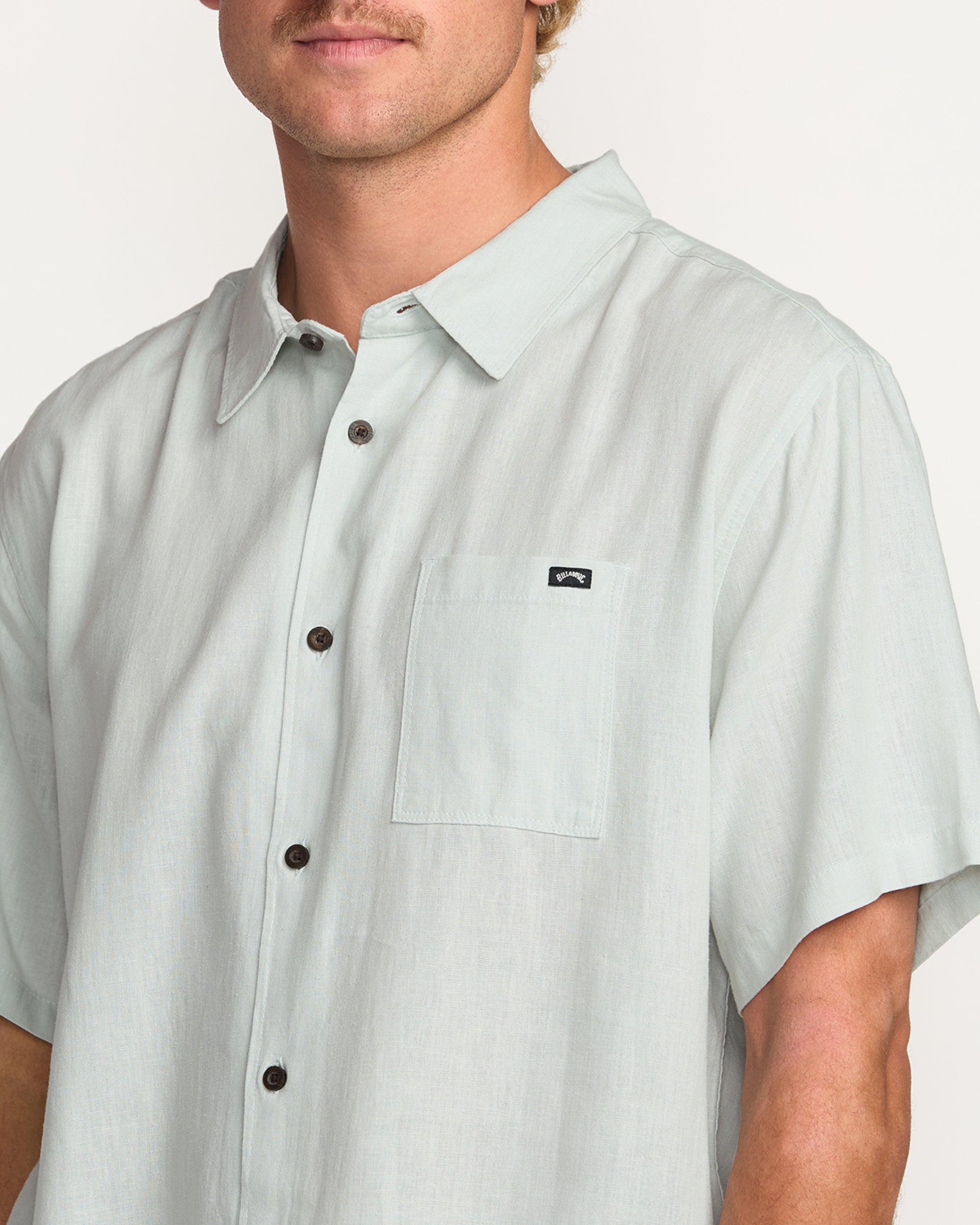 Ricardo Short Sleeve Shirt - Ash Blue - Image 2