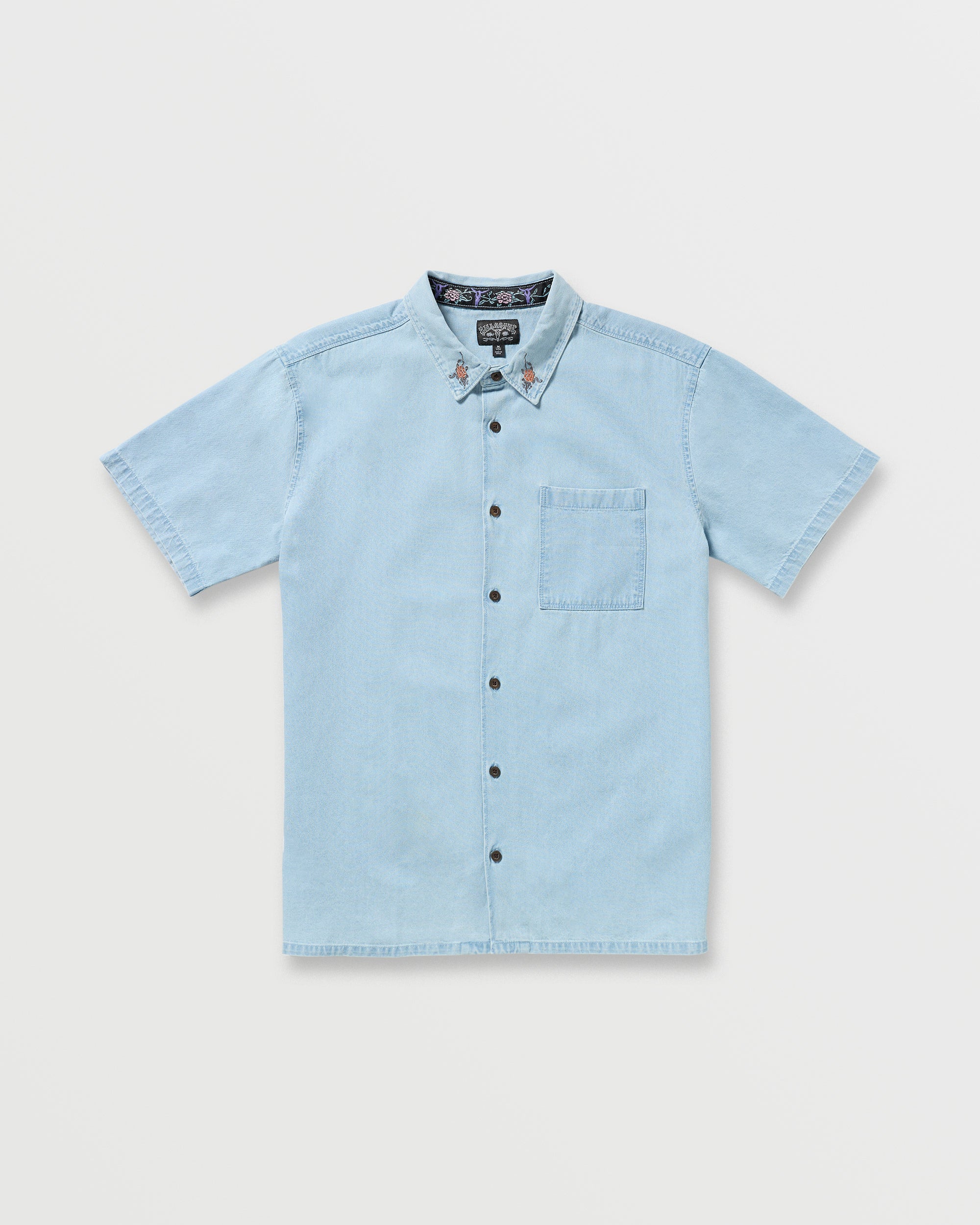 Occy Short Sleeve Shirt - Cloud Blue - Image 4