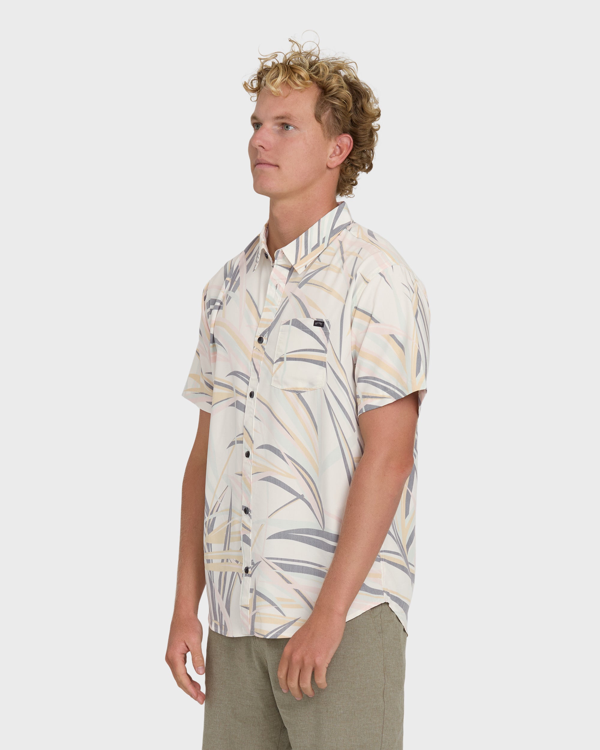Sundays Lounge Short Sleeve Shirt - Fog - Image 3
