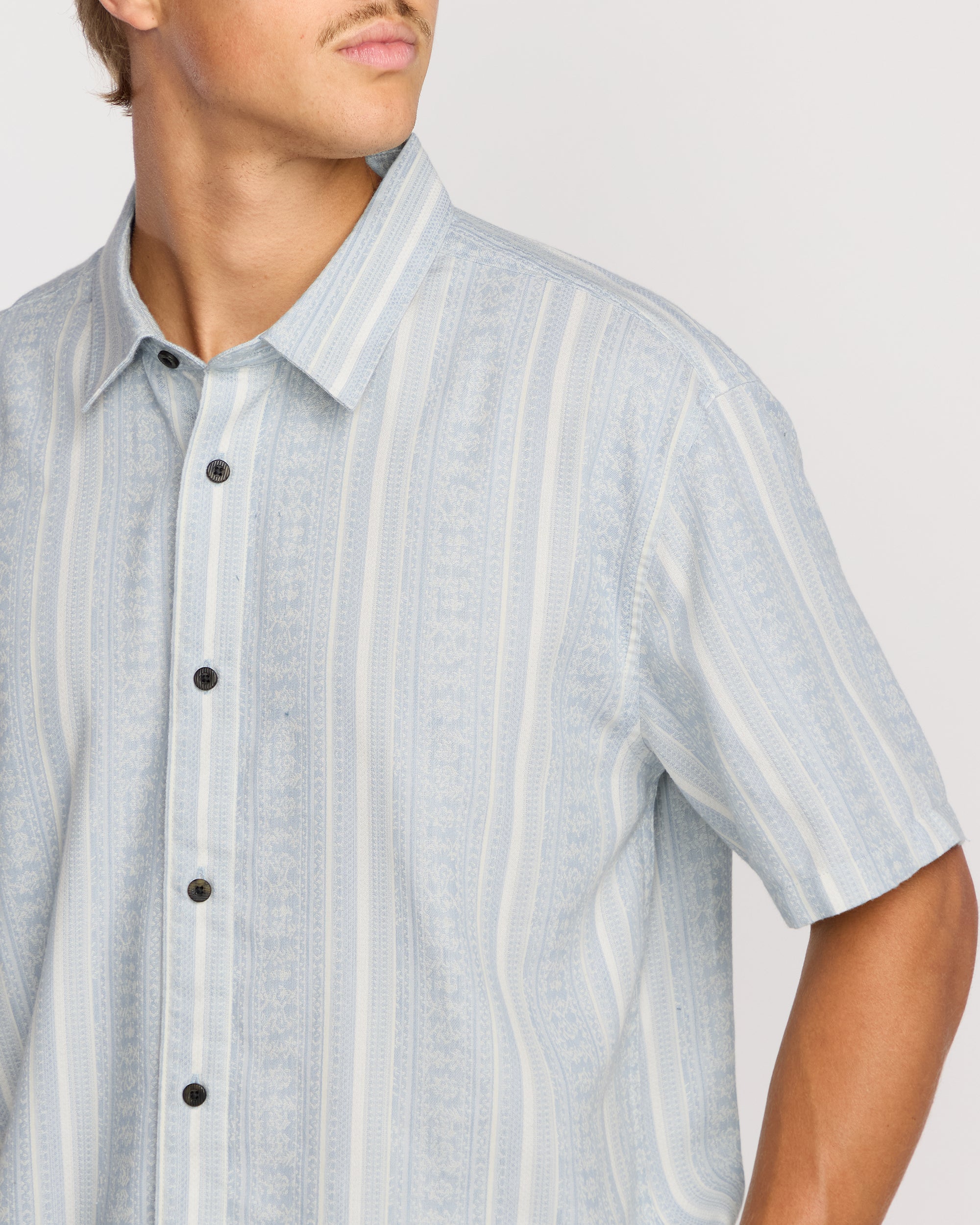 Sunshines Garage Short Sleeve Shirt - Stone Blue - Image 6