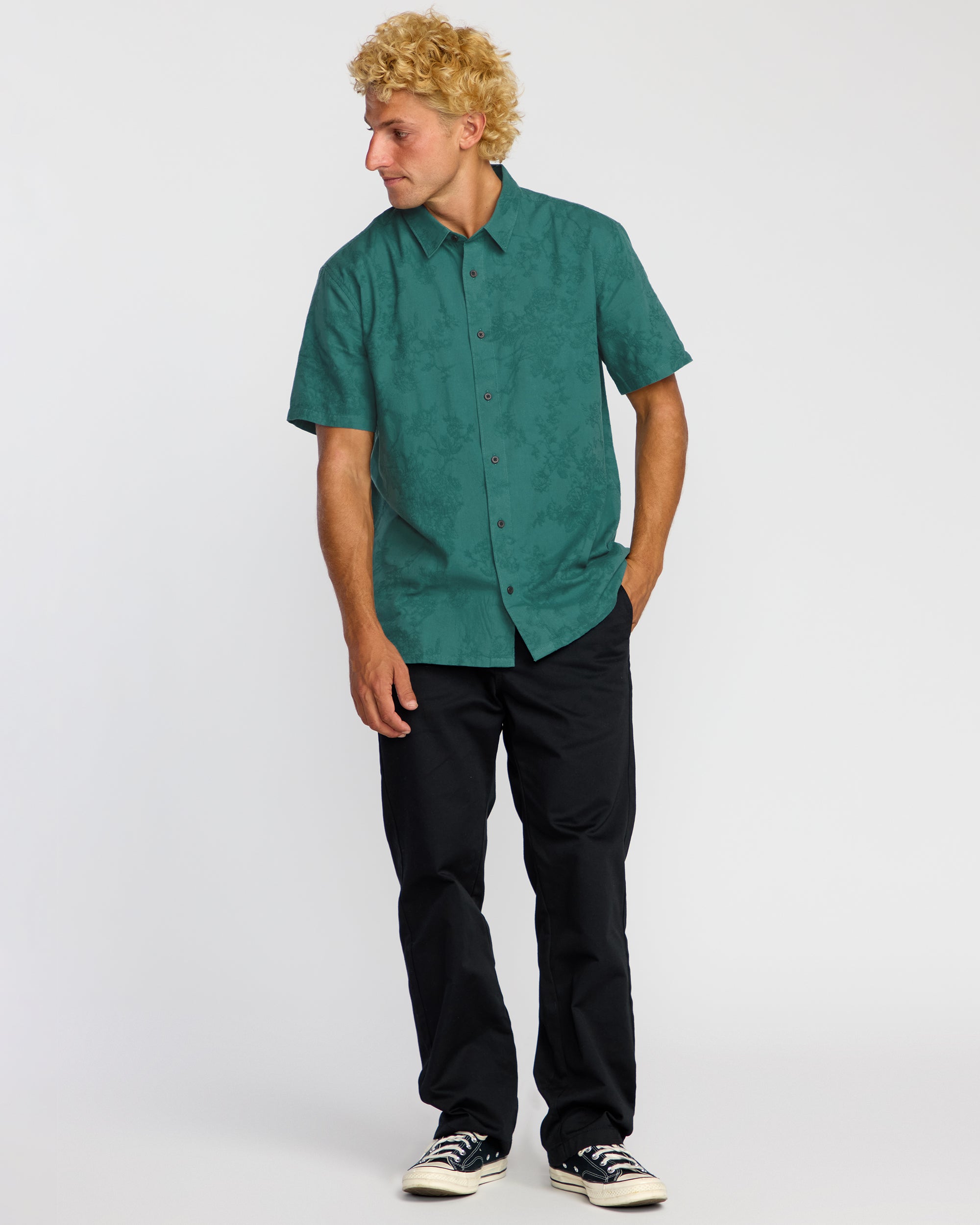 Sunshines Garage Short Sleeve Shirt - Teal - Image 4