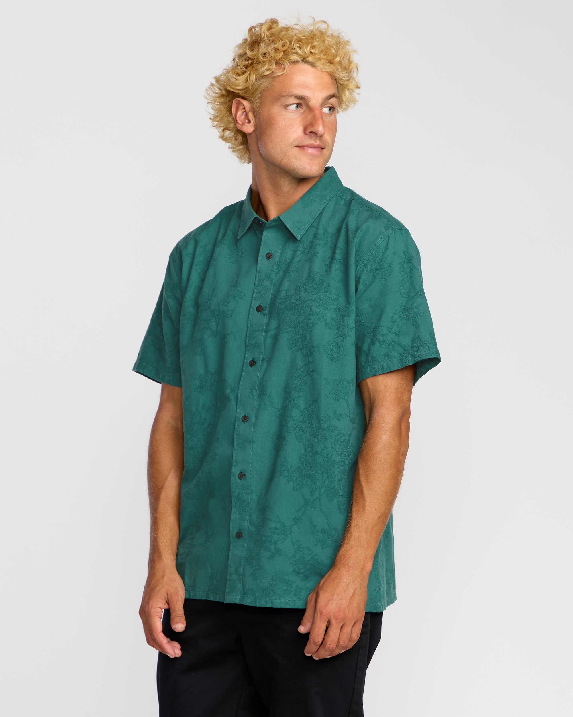 Sunshines Garage Short Sleeve Shirt - Teal - Image 3