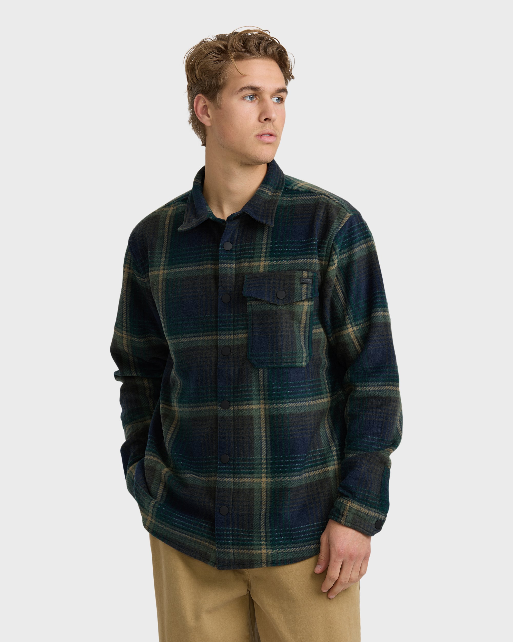 Furnace Long Sleeve Flannel Shirt - Midnight