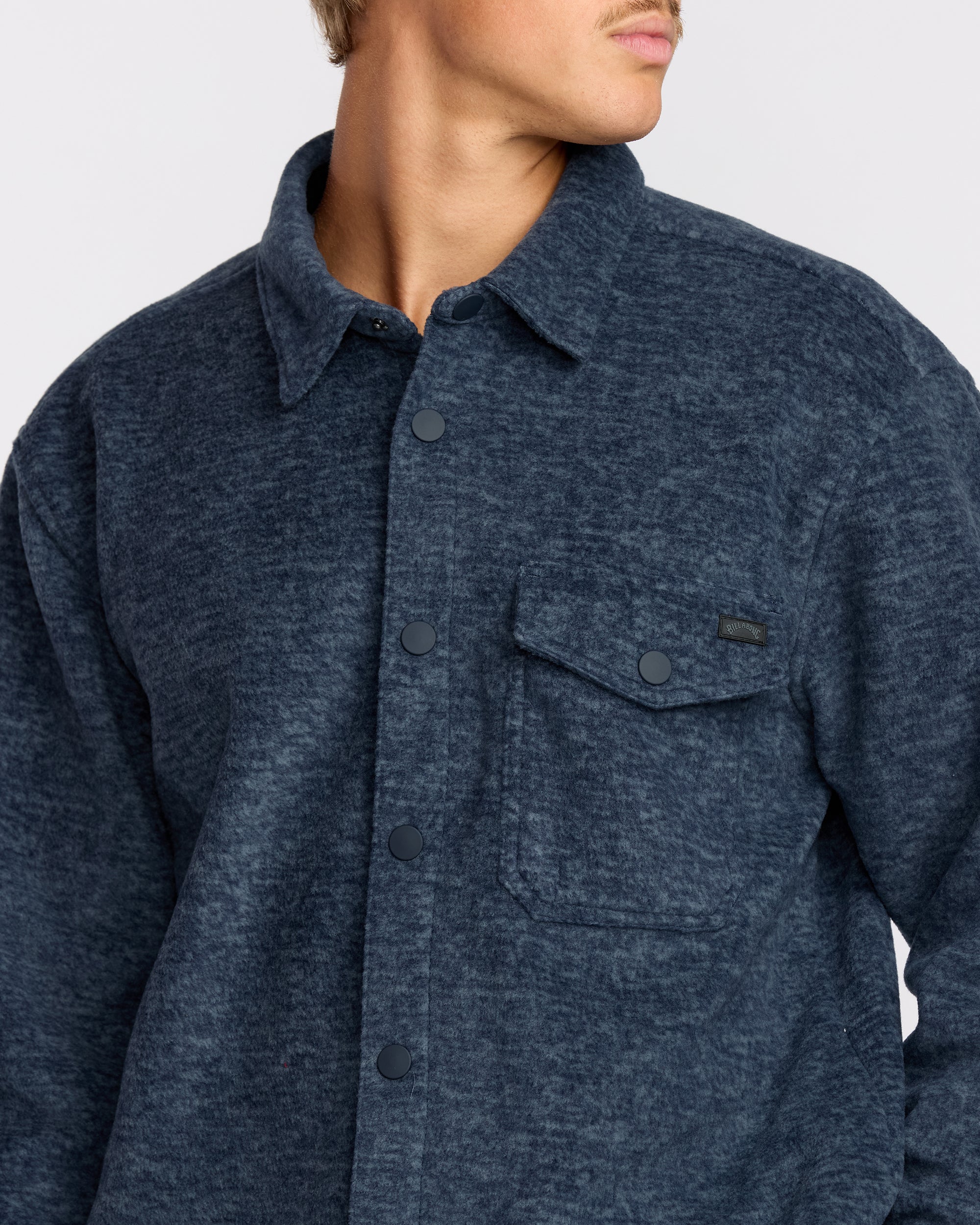 Furnace Long Sleeve Flannel Shirt - Navy - Image 2