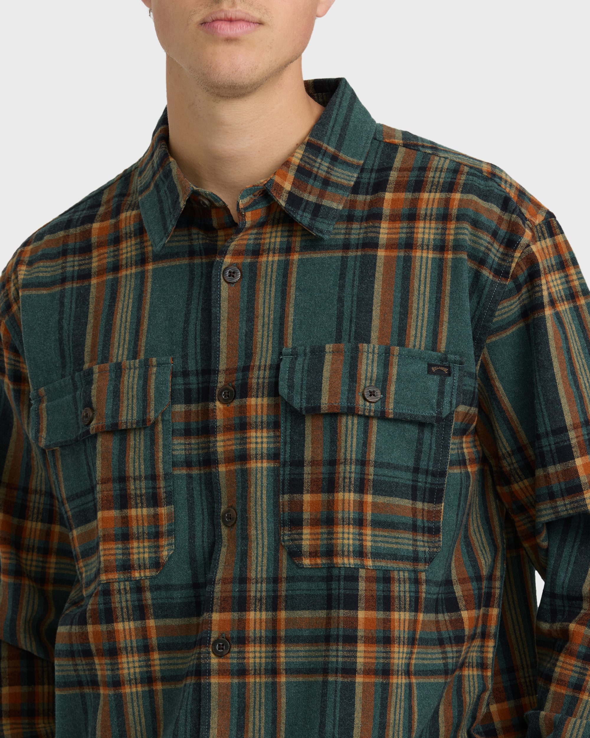 Offshore Flannel Shirt - Forest - Image 5