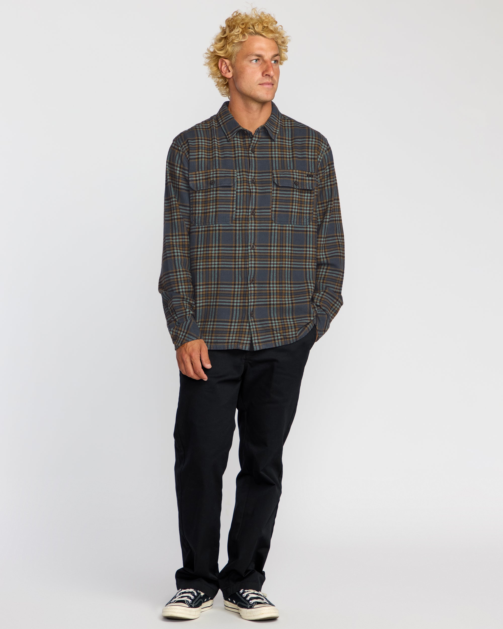 Offshore Flannel Shirt - Midnight - Image 4