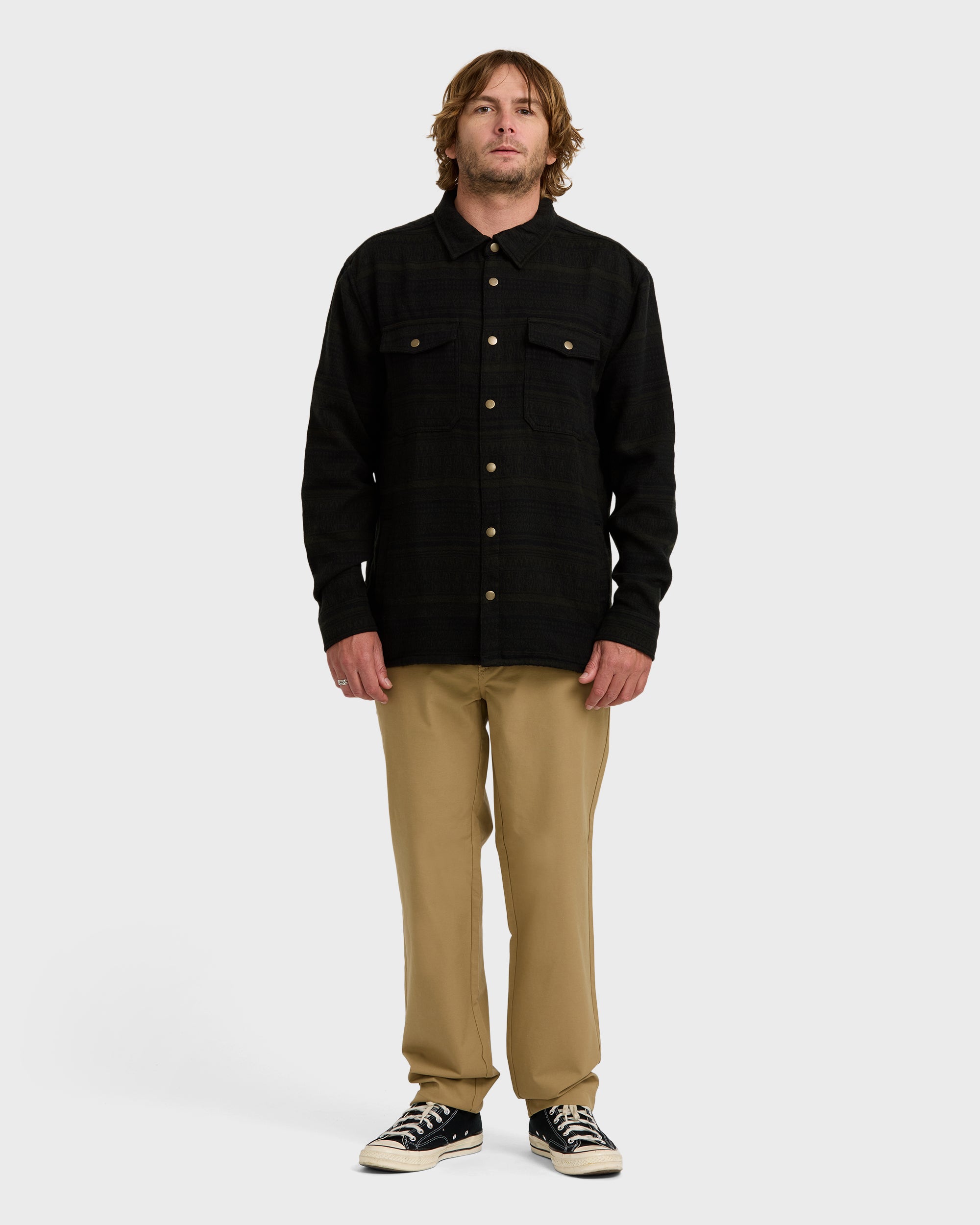 Lodge Long Sleeve Shirt - Dark Military - Image 4