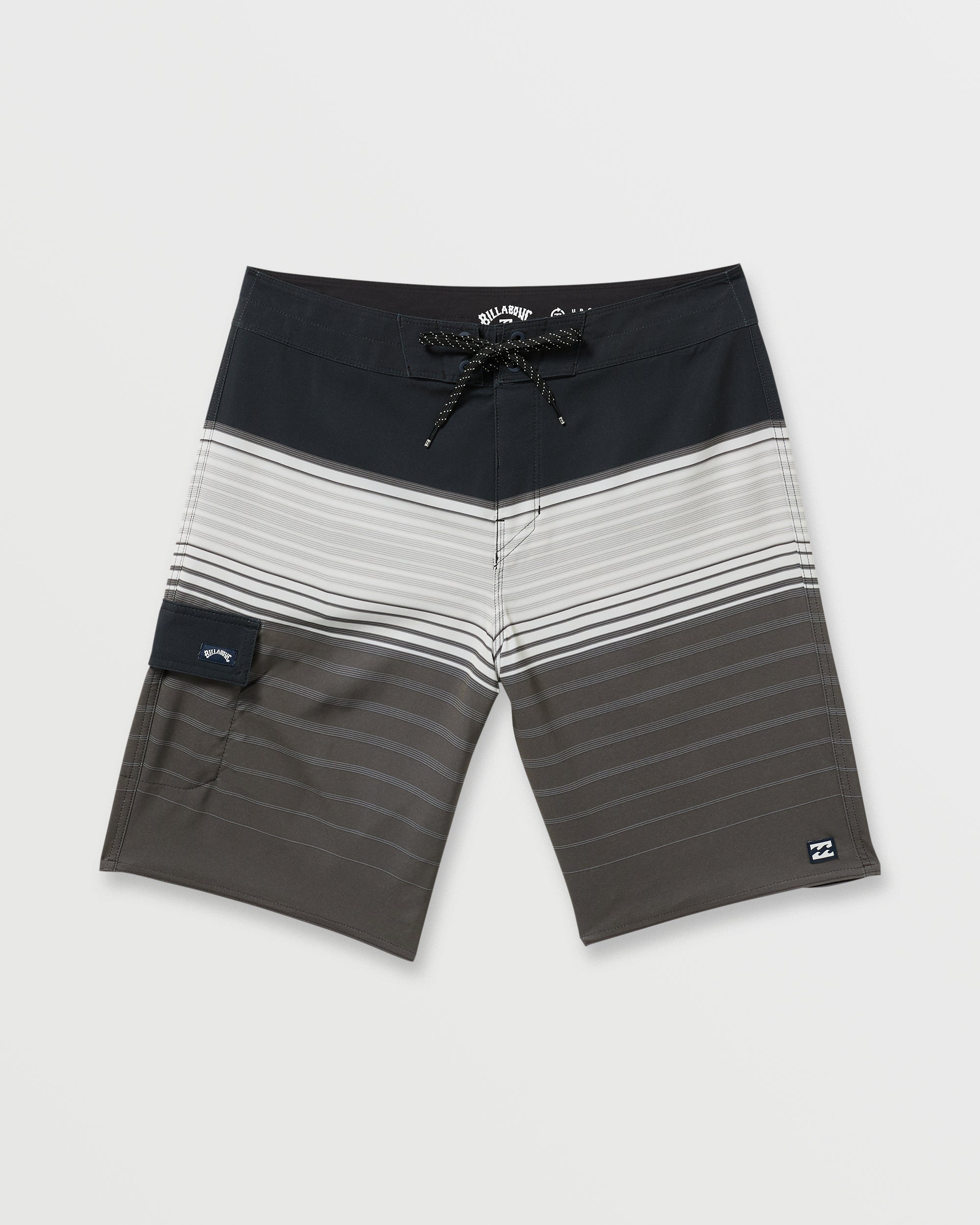 All Day Stripe Pro Performance 20 Boardshorts - Pewter - Image 4