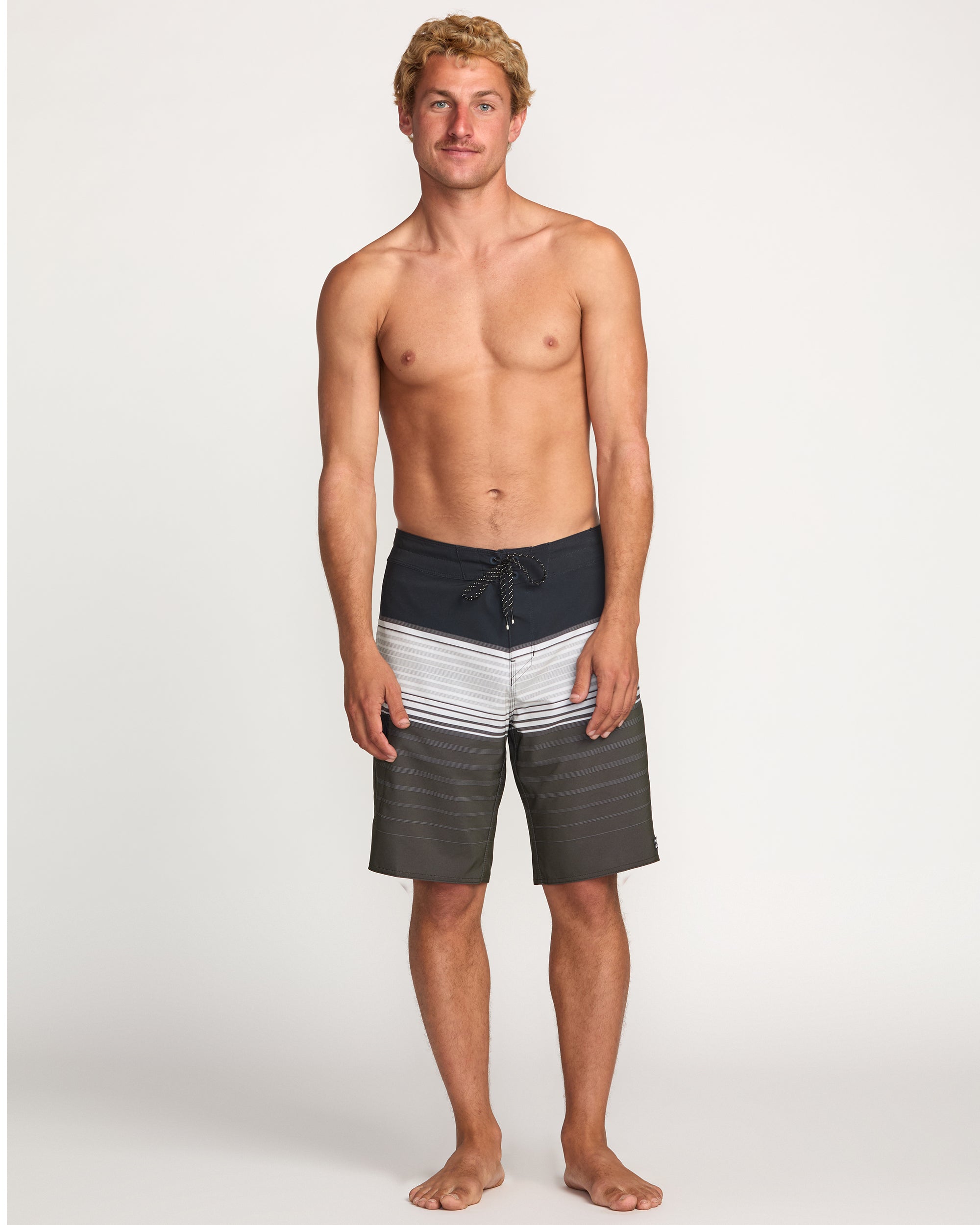 All Day Stripe Pro Performance 20 Boardshorts - Pewter - Image 6