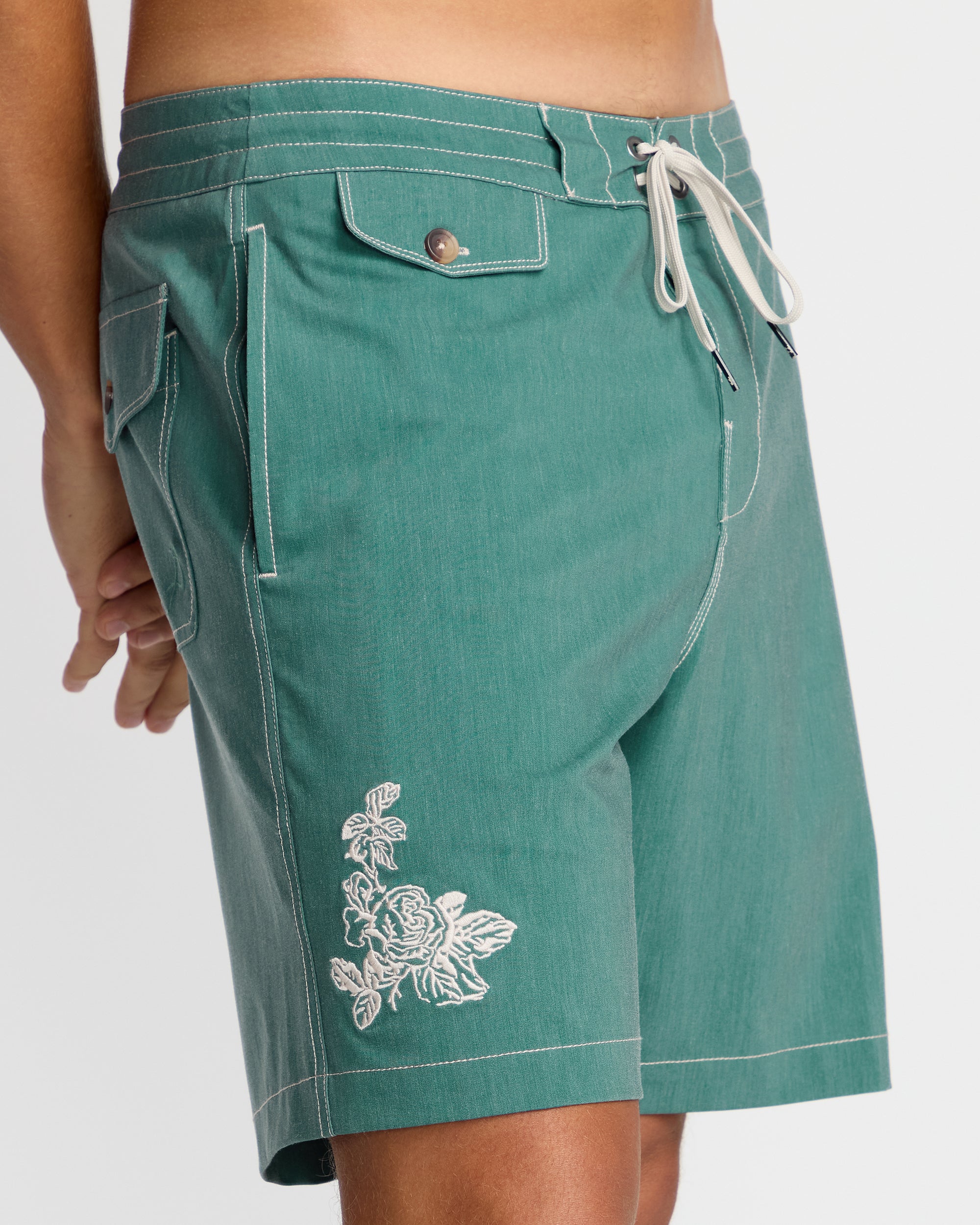 Austin Garage Lo Tides Boardshorts - Teal - Image 11