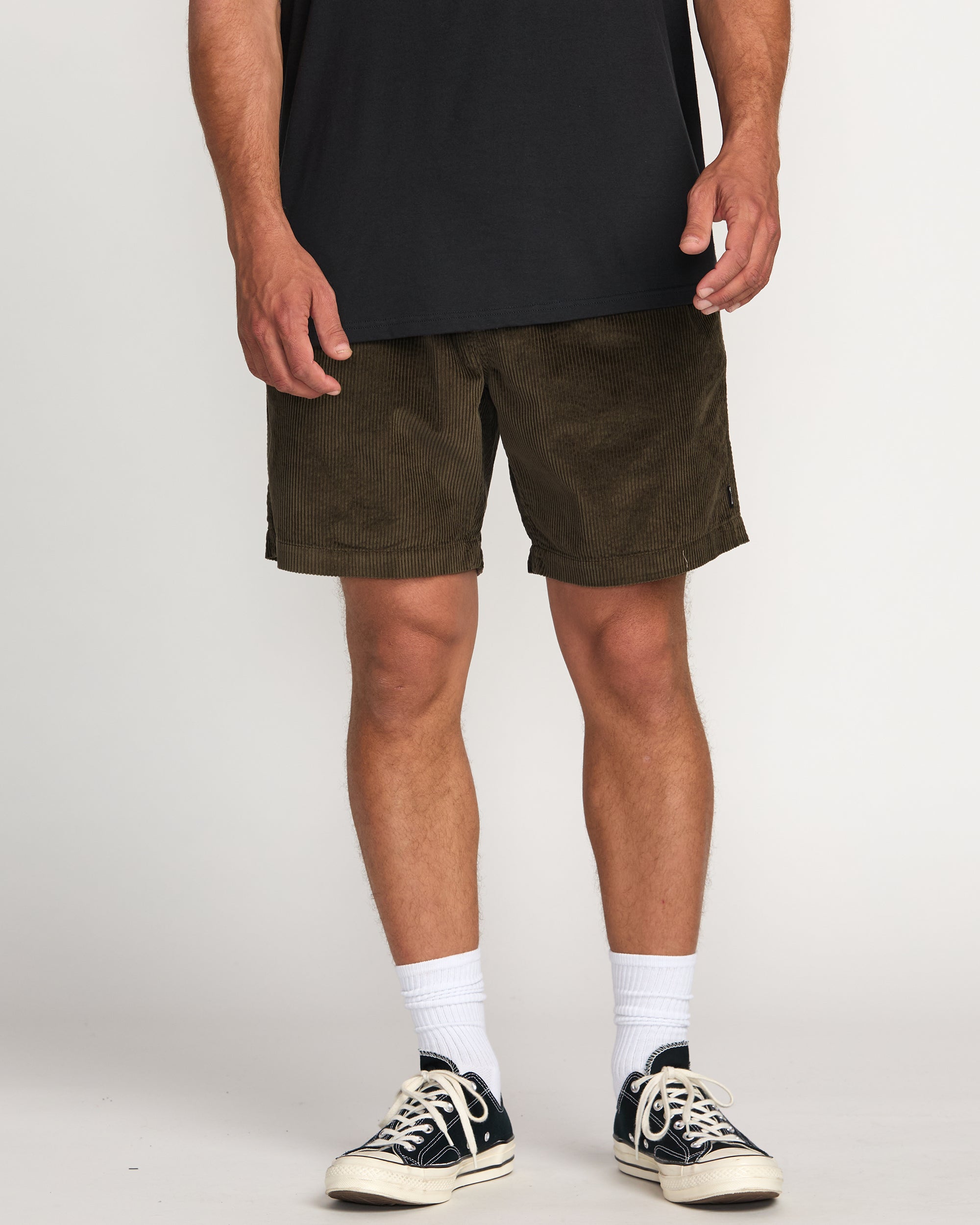Larry Laybacks 19 Cord Shorts - Brown