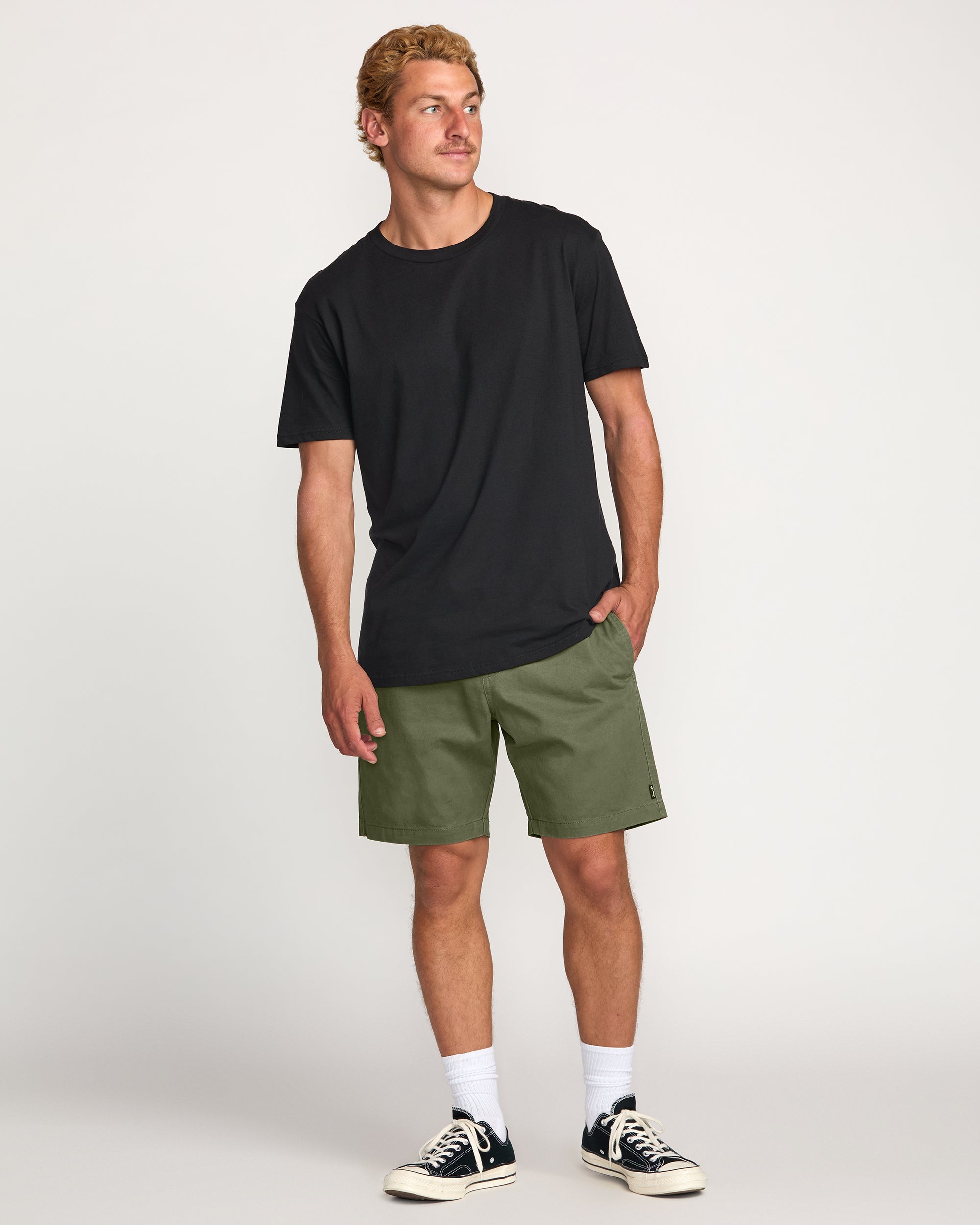 Larry Laybacks 19 Twill Shorts - Olive - Image 6