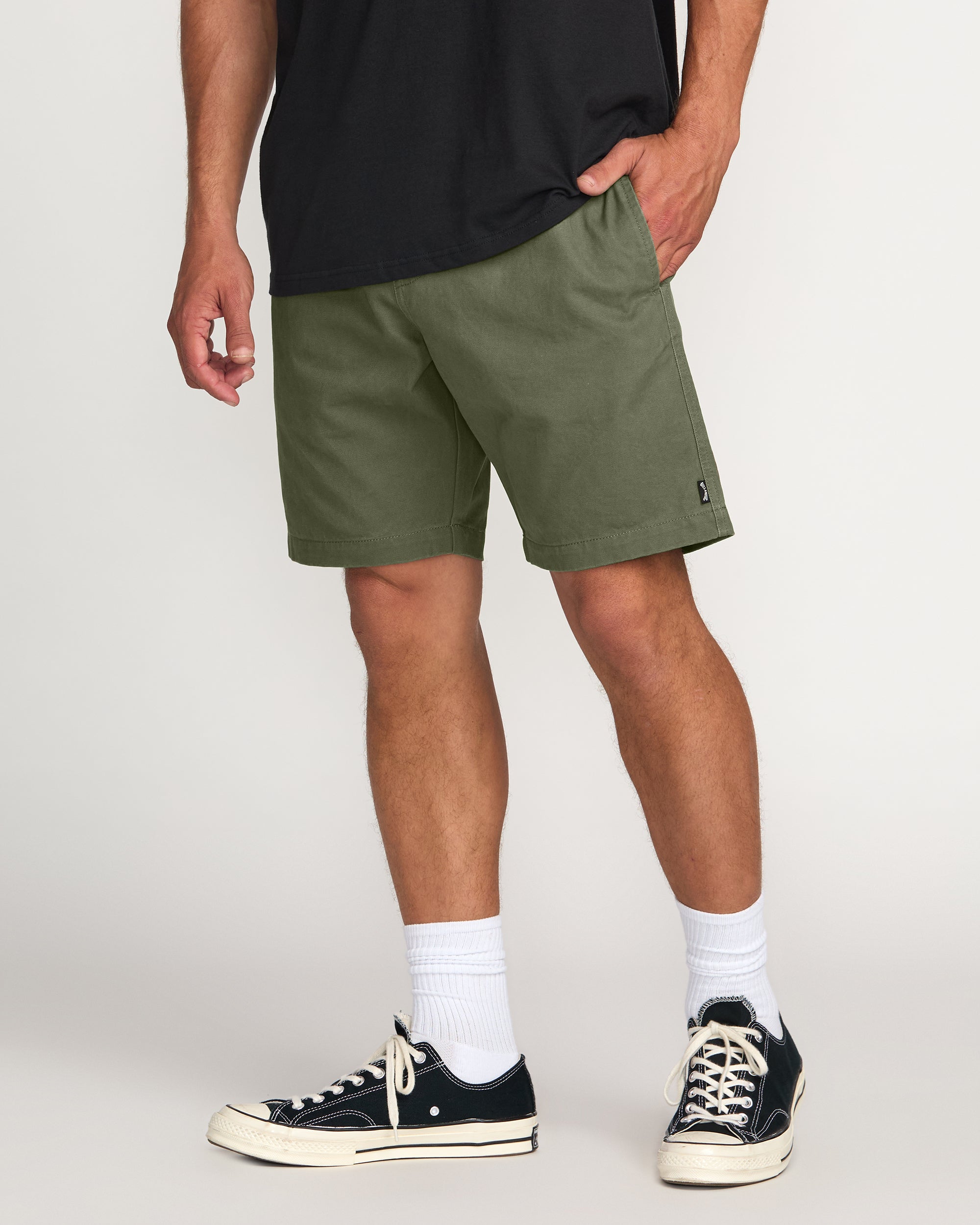 Larry Laybacks 19 Twill Shorts - Olive - Image 7