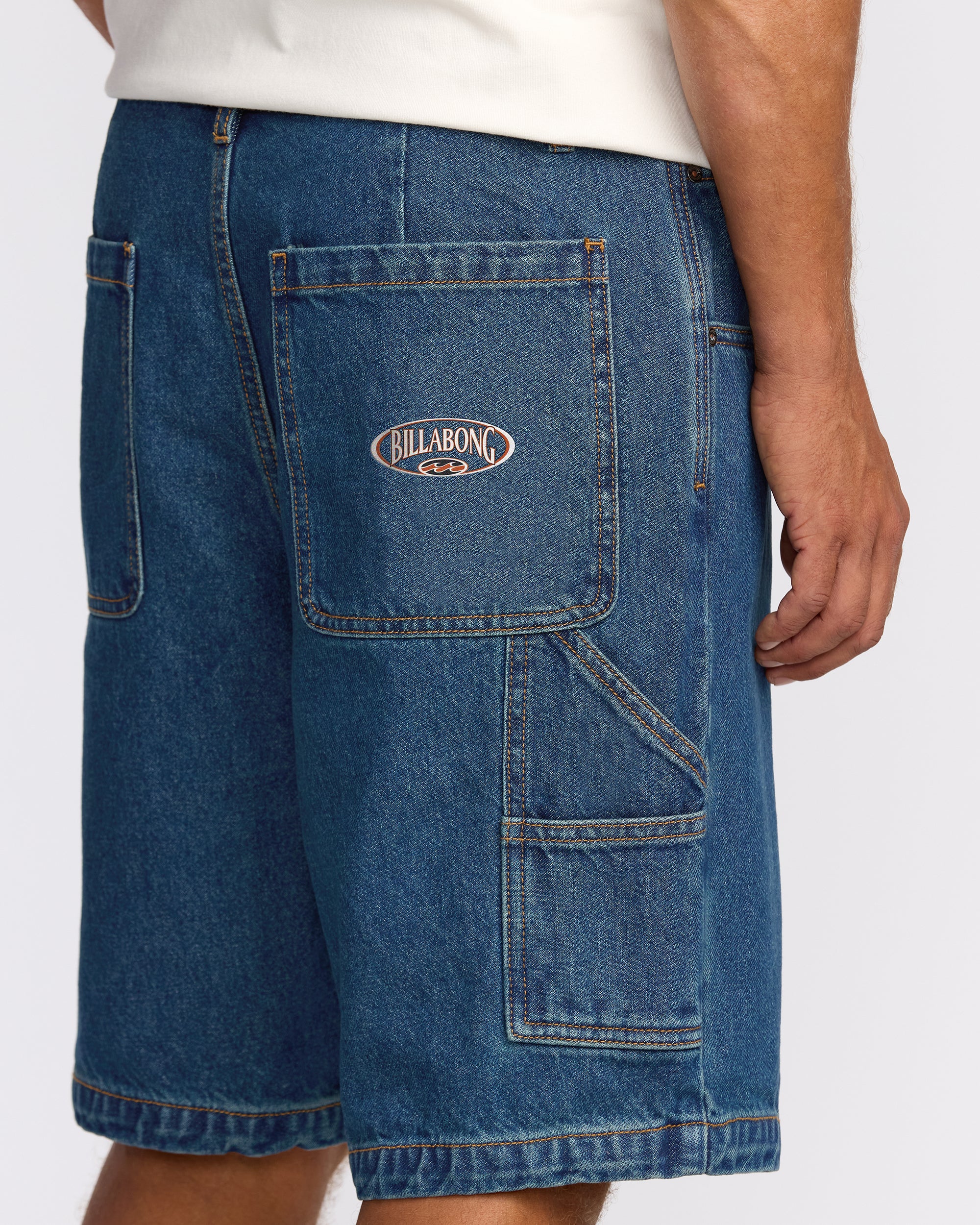 Bad Dog Workwear Shorts - Ocean Wash - Image 6