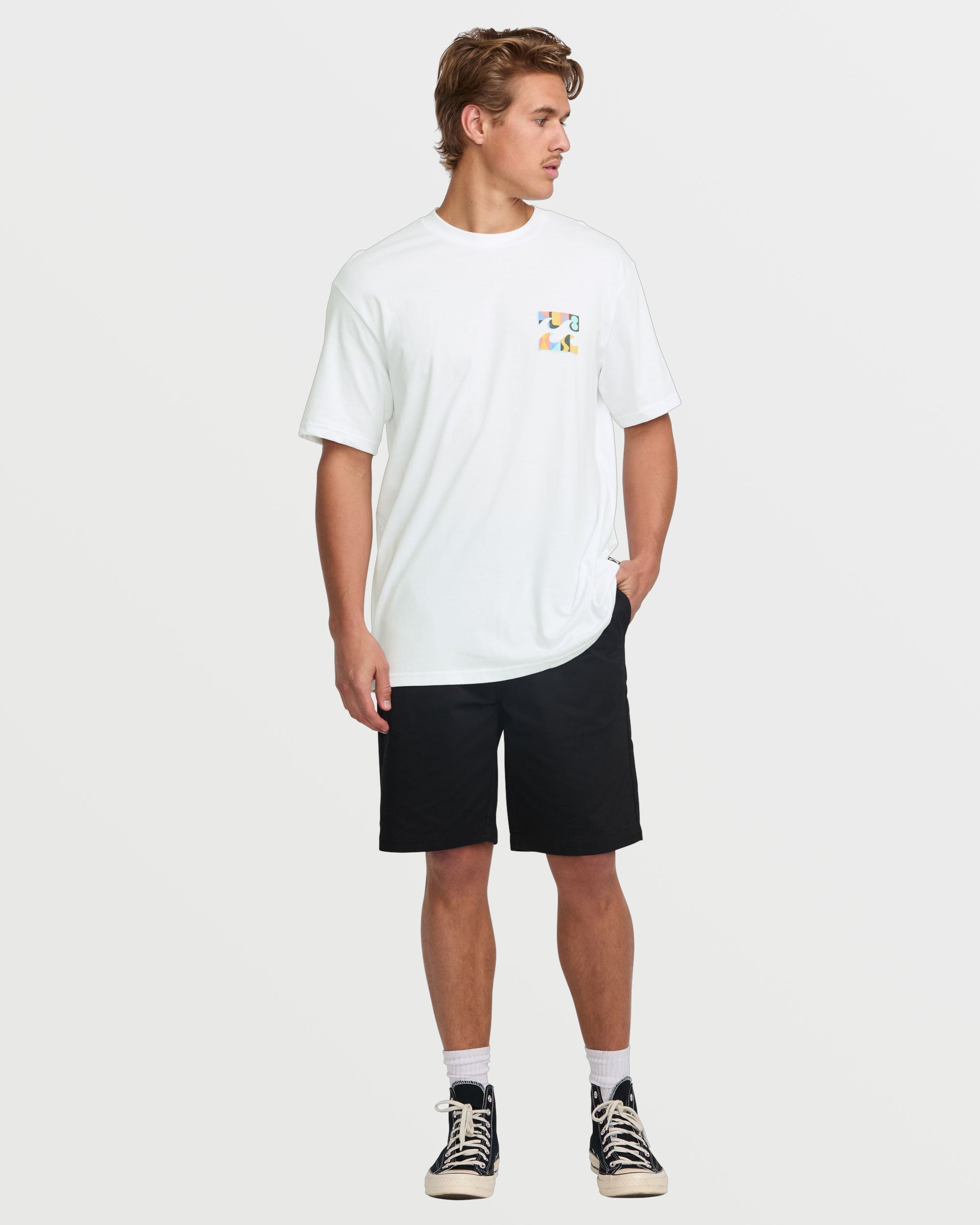 Crayon Wave Premium Tee - White - Image 5