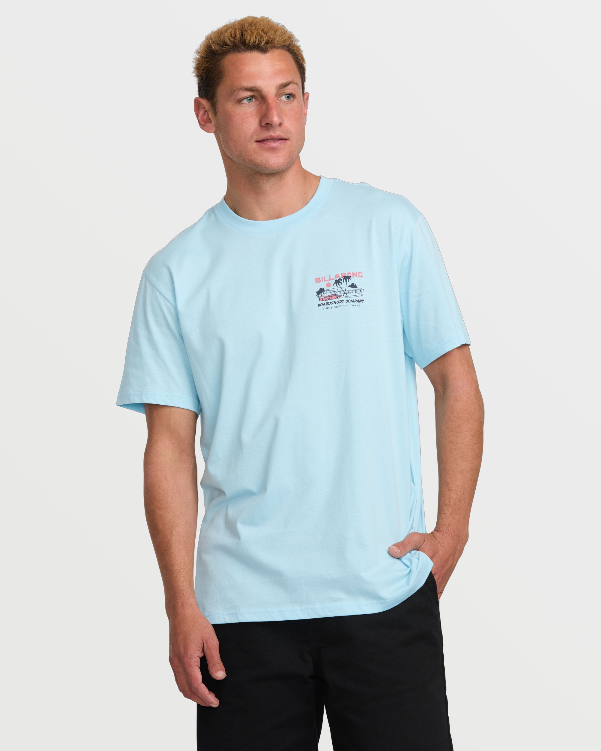 Palm Springs Premium Tee - Coastal Blue - Image 2