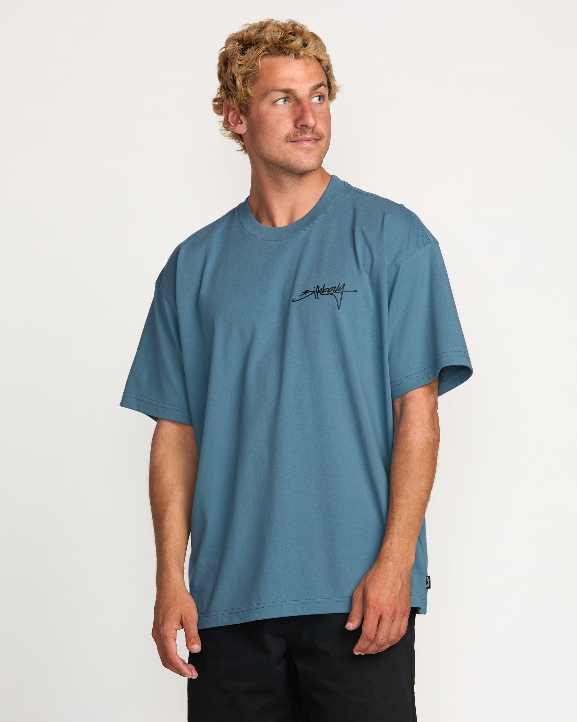 Bracket Script OG Tee - Carolina Blue