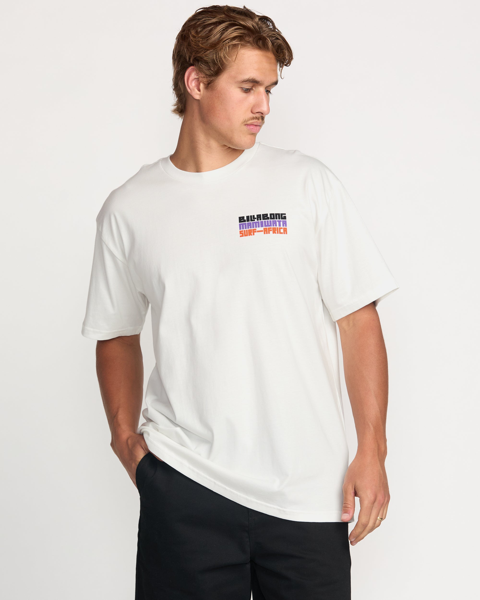 Billabong x Mami Wata Time Before Memory Regular Tee - Off White - Image 3