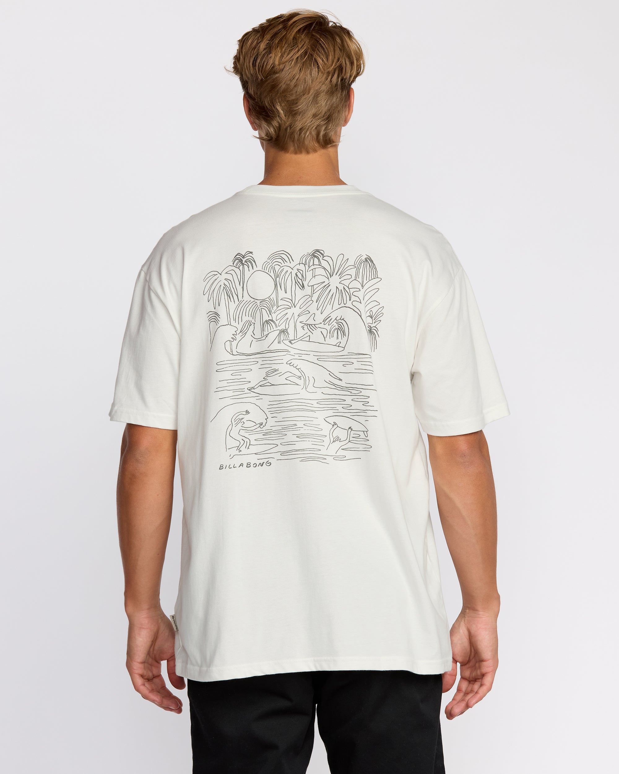 Scenes Regular Short Sleeve T-Shirt - Off White - Image 5