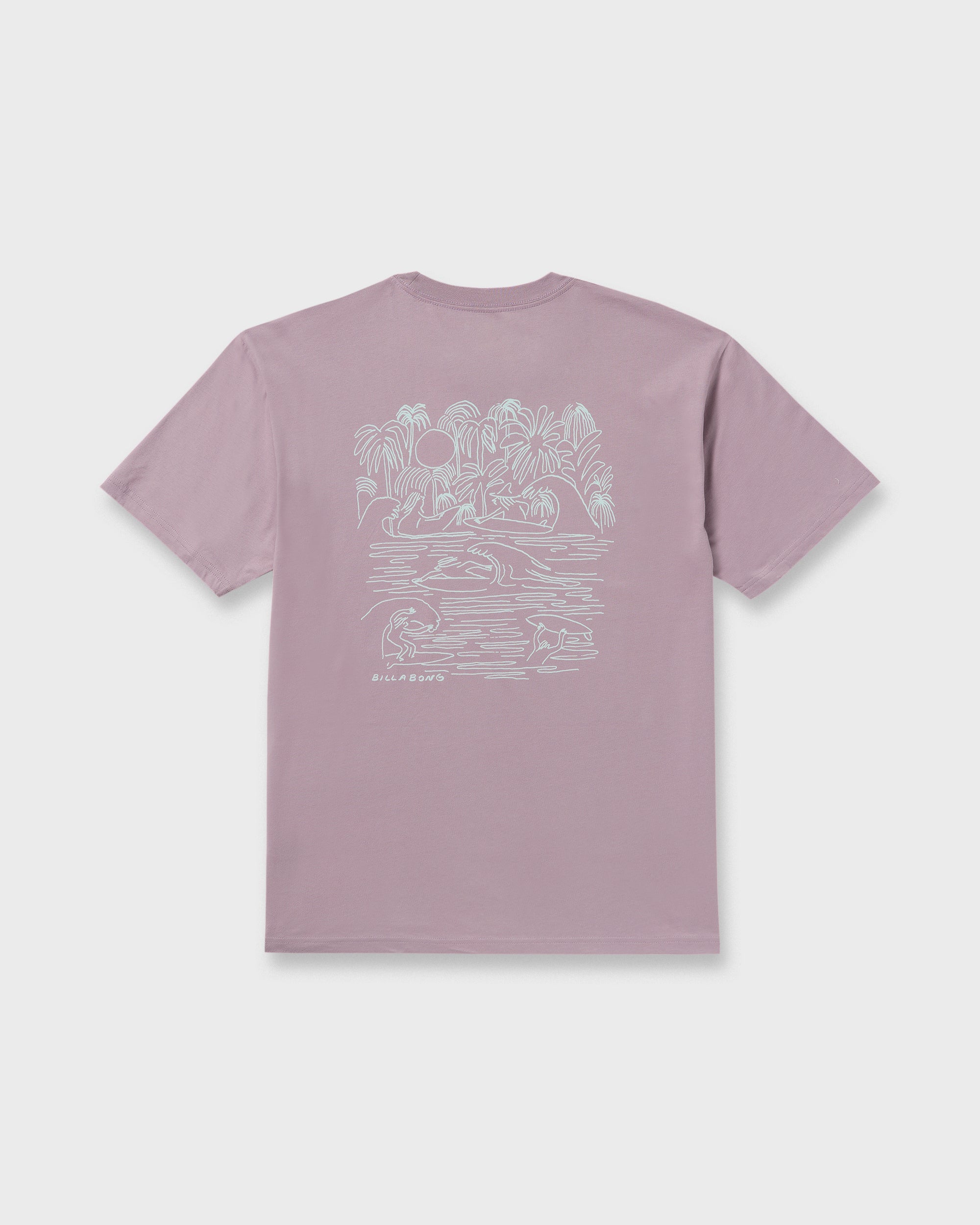 Scenes Regular Short Sleeve T-Shirt - Purple Ash