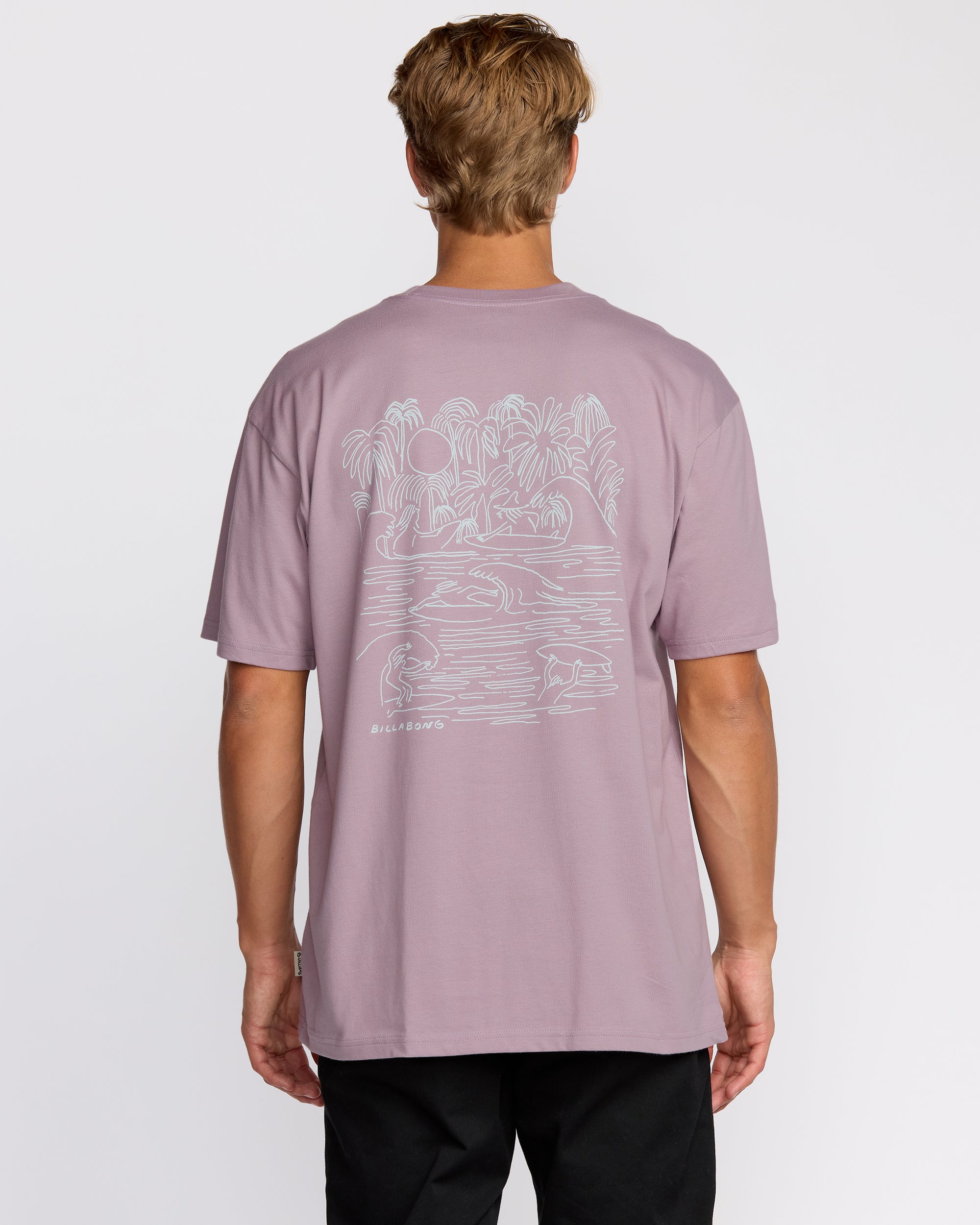 Scenes Regular Short Sleeve T-Shirt - Purple Ash - Image 4