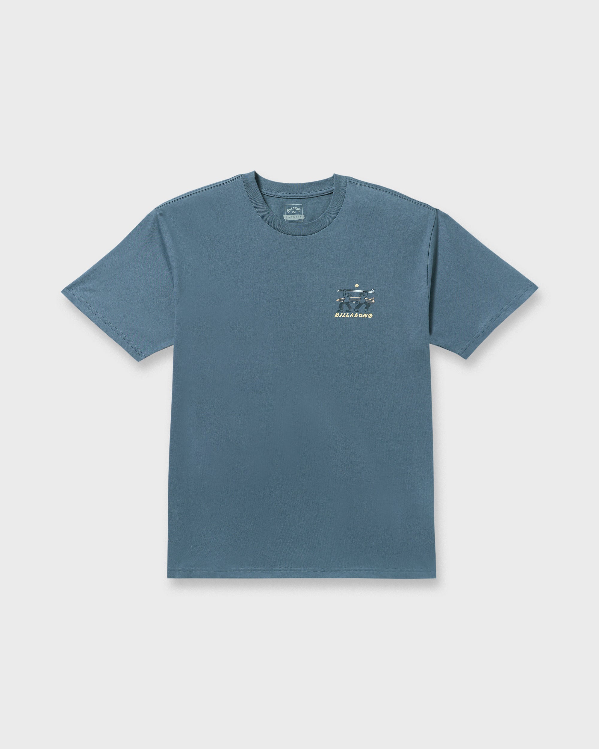 Split The Peak Regular Short Sleeve T-Shirt - Steel Blue - Image 6