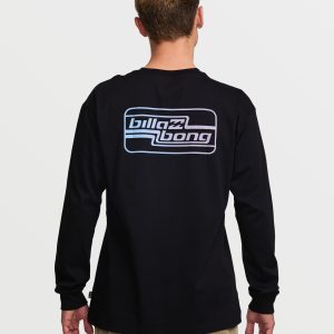 Walled Regular Long Sleeve Tee - Black
