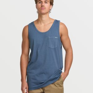 Essential Premium Wave Wash Tank - Slate Blue