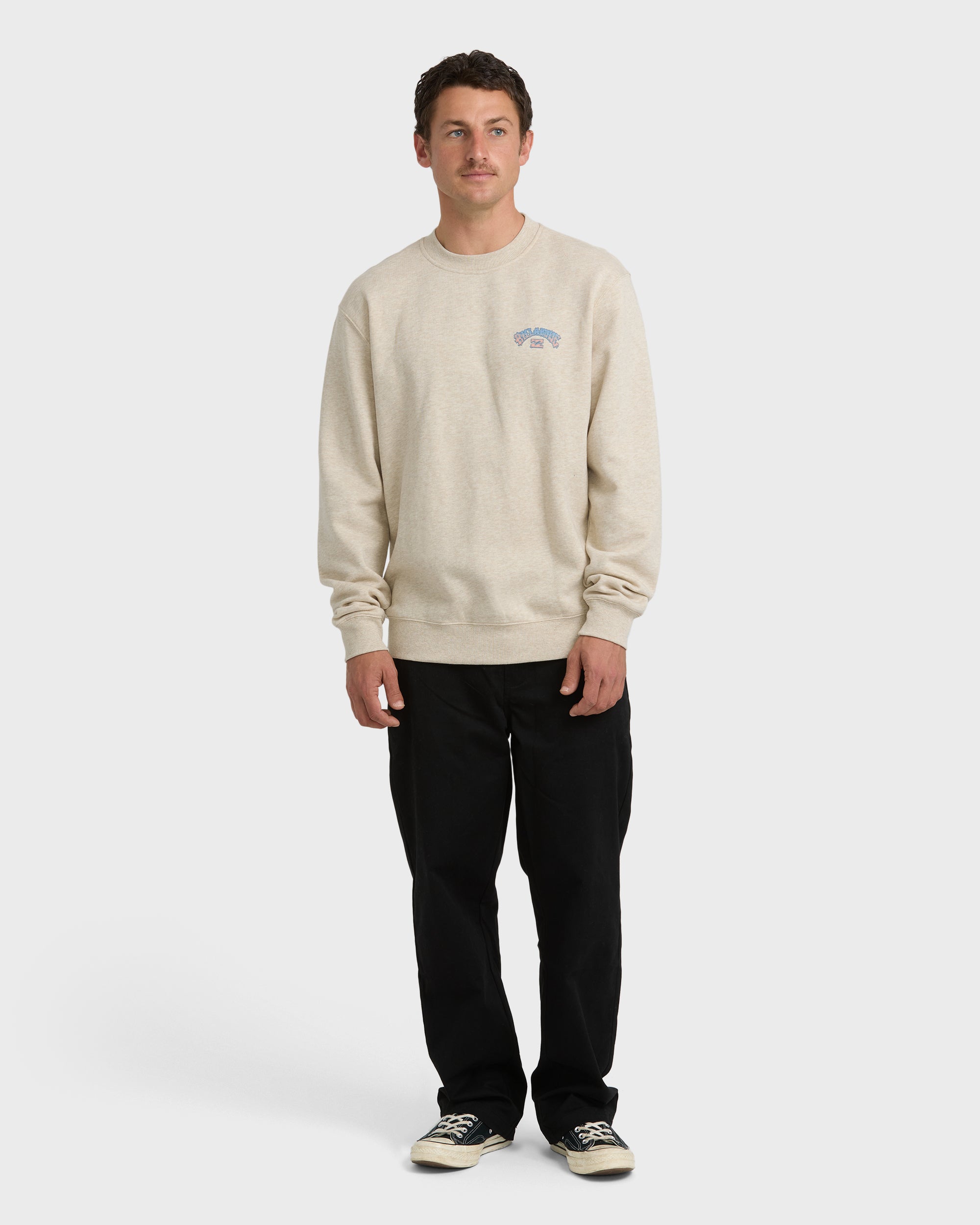 Short Sands Crewneck Sweatshirt - Bone Heather - Image 4