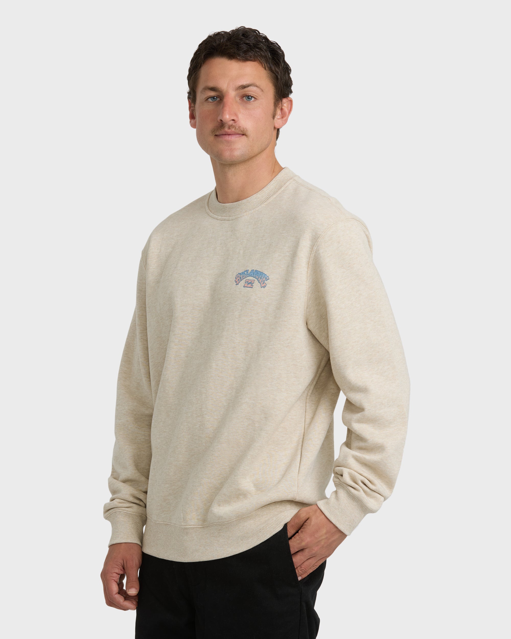 Short Sands Crewneck Sweatshirt - Bone Heather - Image 3
