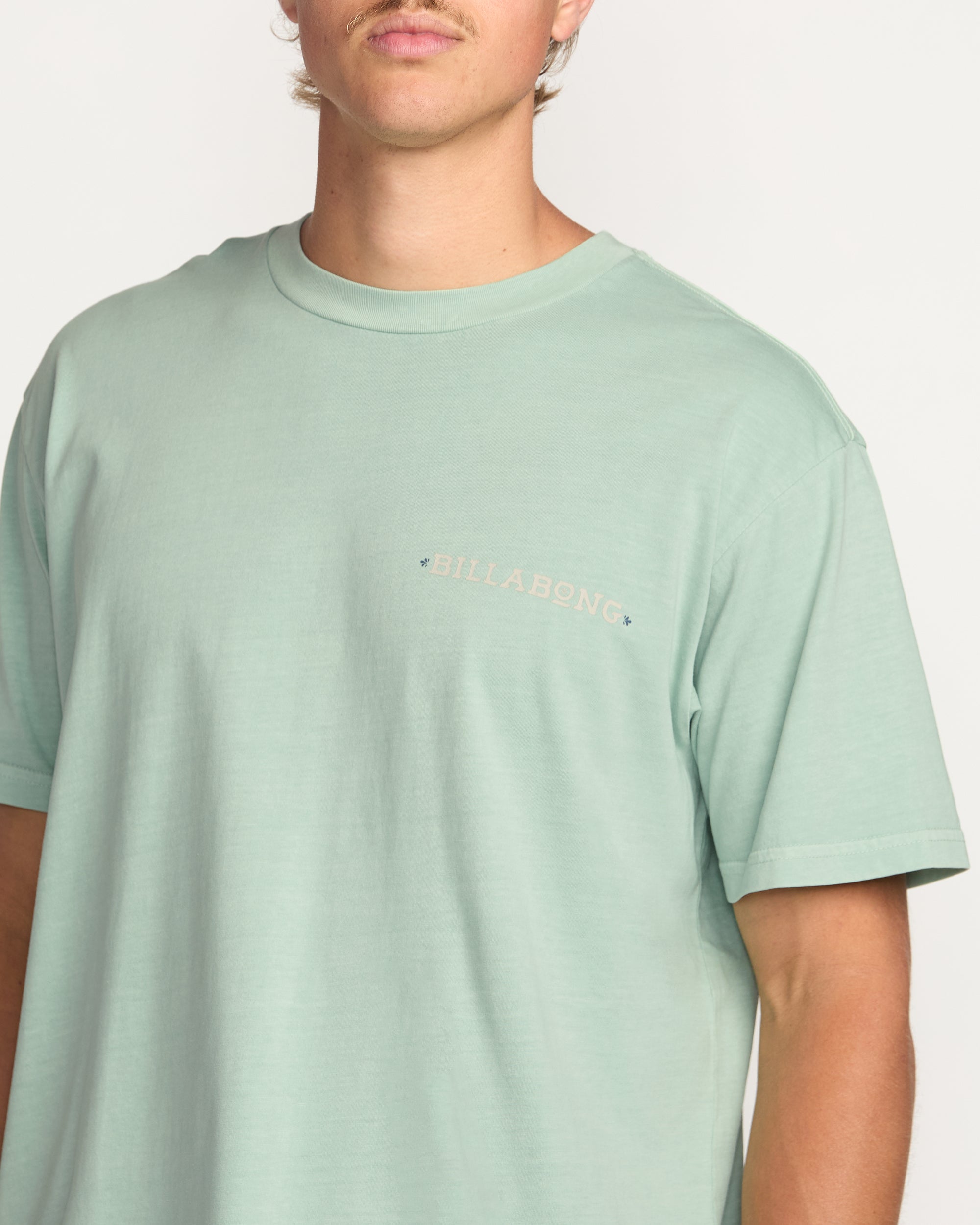 Paise Haze Premium Wave Wash Tee - Mist Green - Image 7