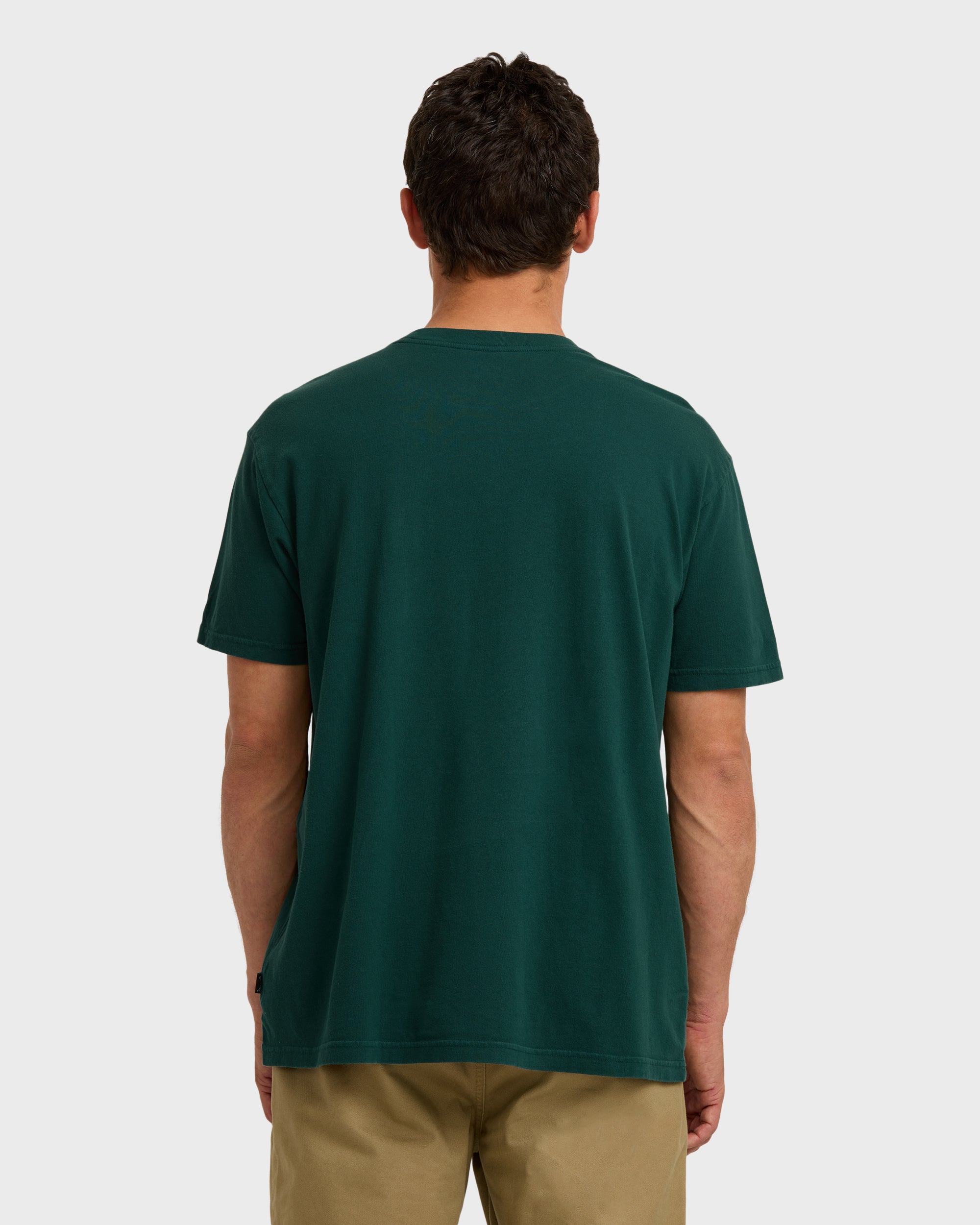 Essential Premium Wave Wash T-Shirt - Forest - Image 2