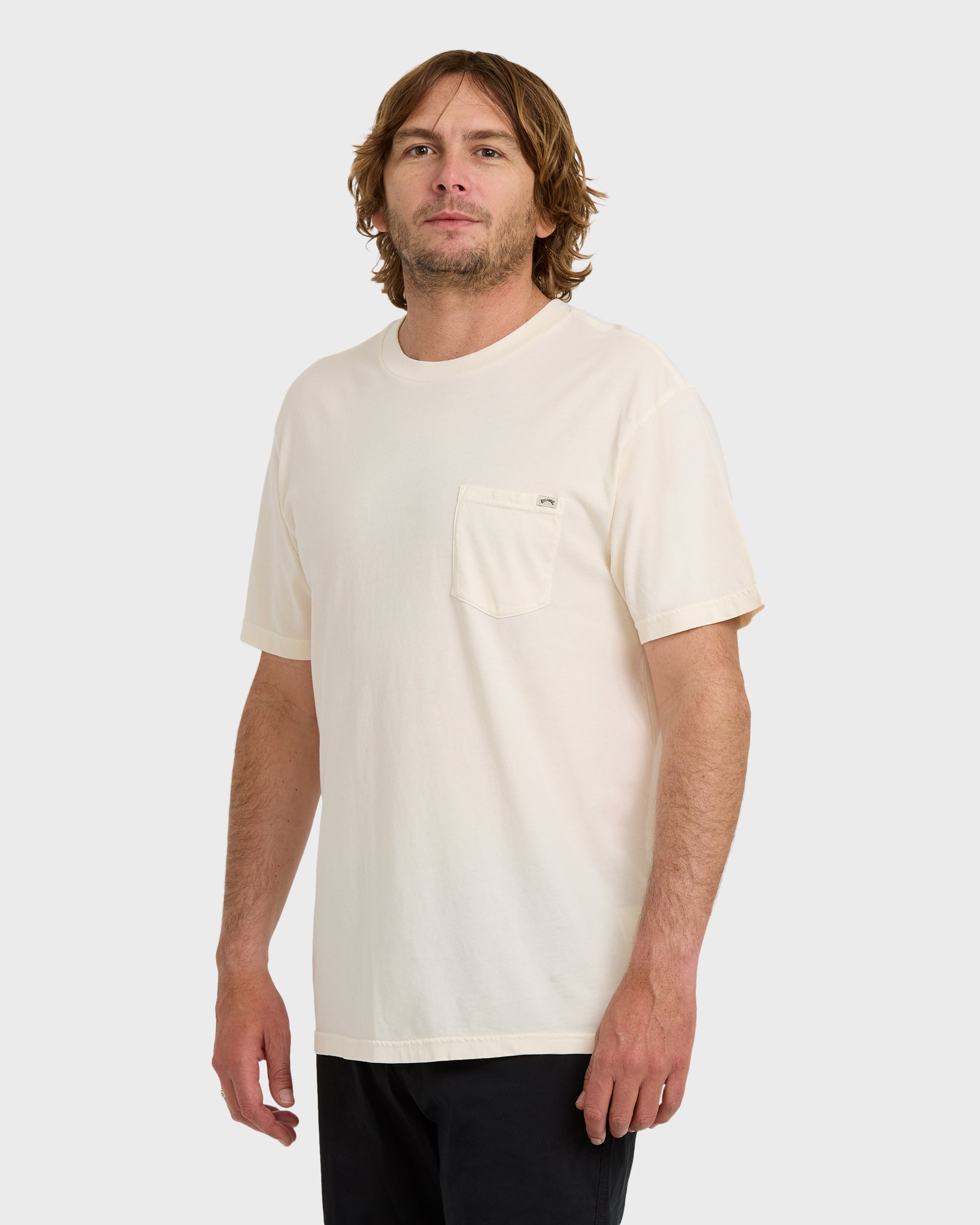 Essential Premium Wave Wash T-Shirt - Off White - Image 3