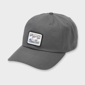 Crayon Wave Strapback Hat - Raven