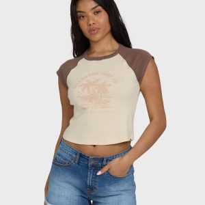 Paradise Raglan Short Sleeve T-Shirt - Kona