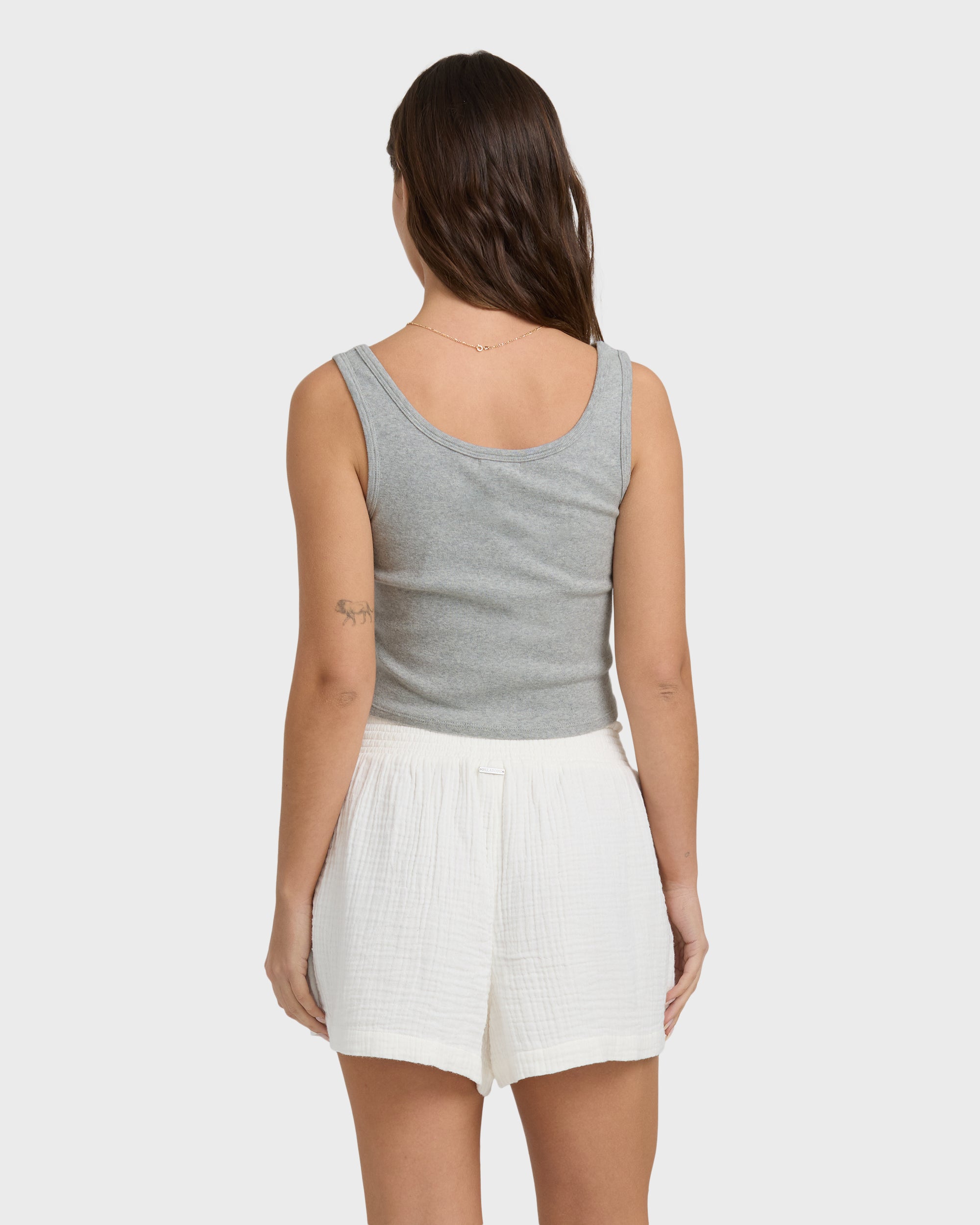 Goddess Knit Tank - Heather Grey - Image 5