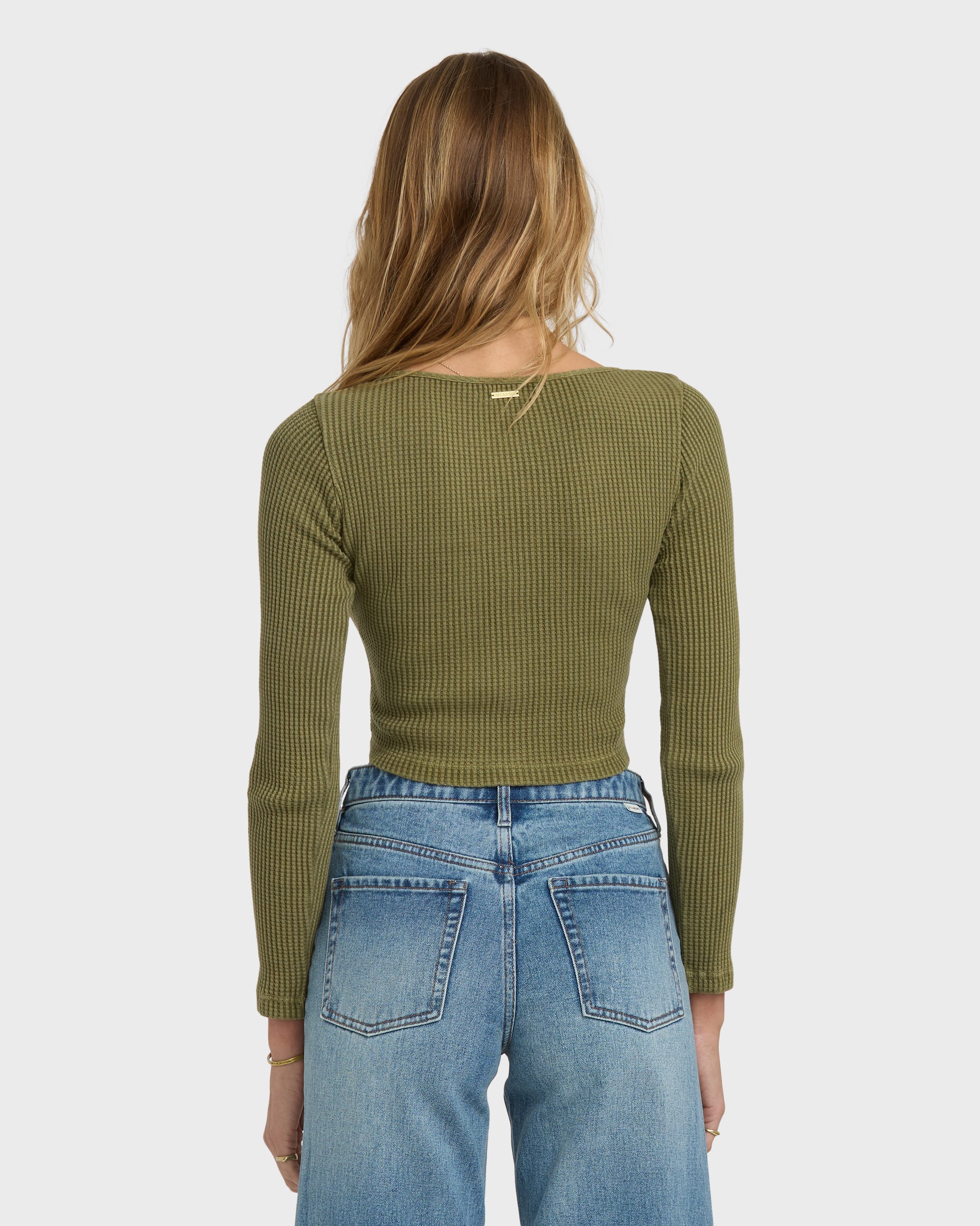 Paxton Long Sleeve Top - Martini Olive - Image 5