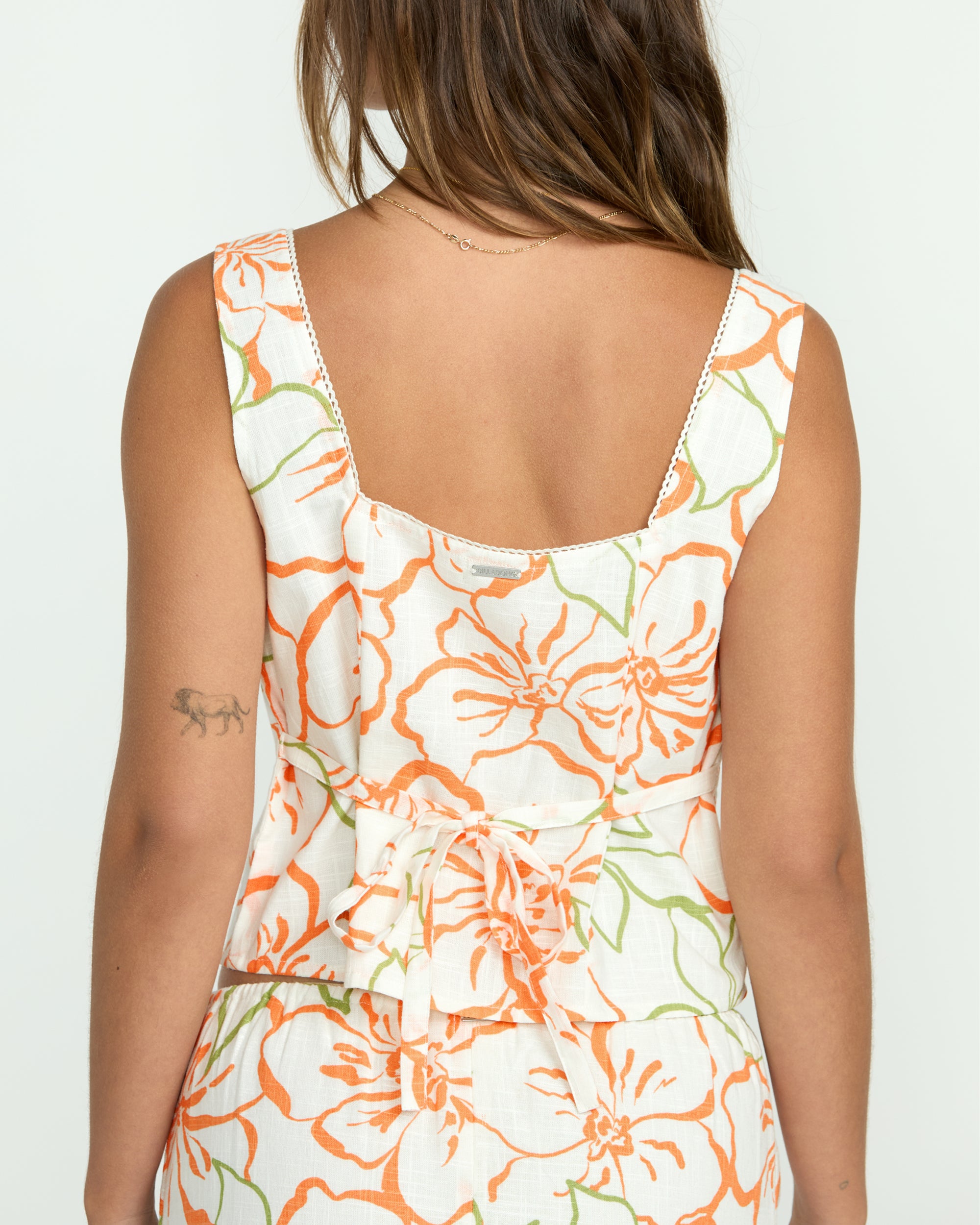 Feelin Free Woven Tank - Salt Crystal - Image 7