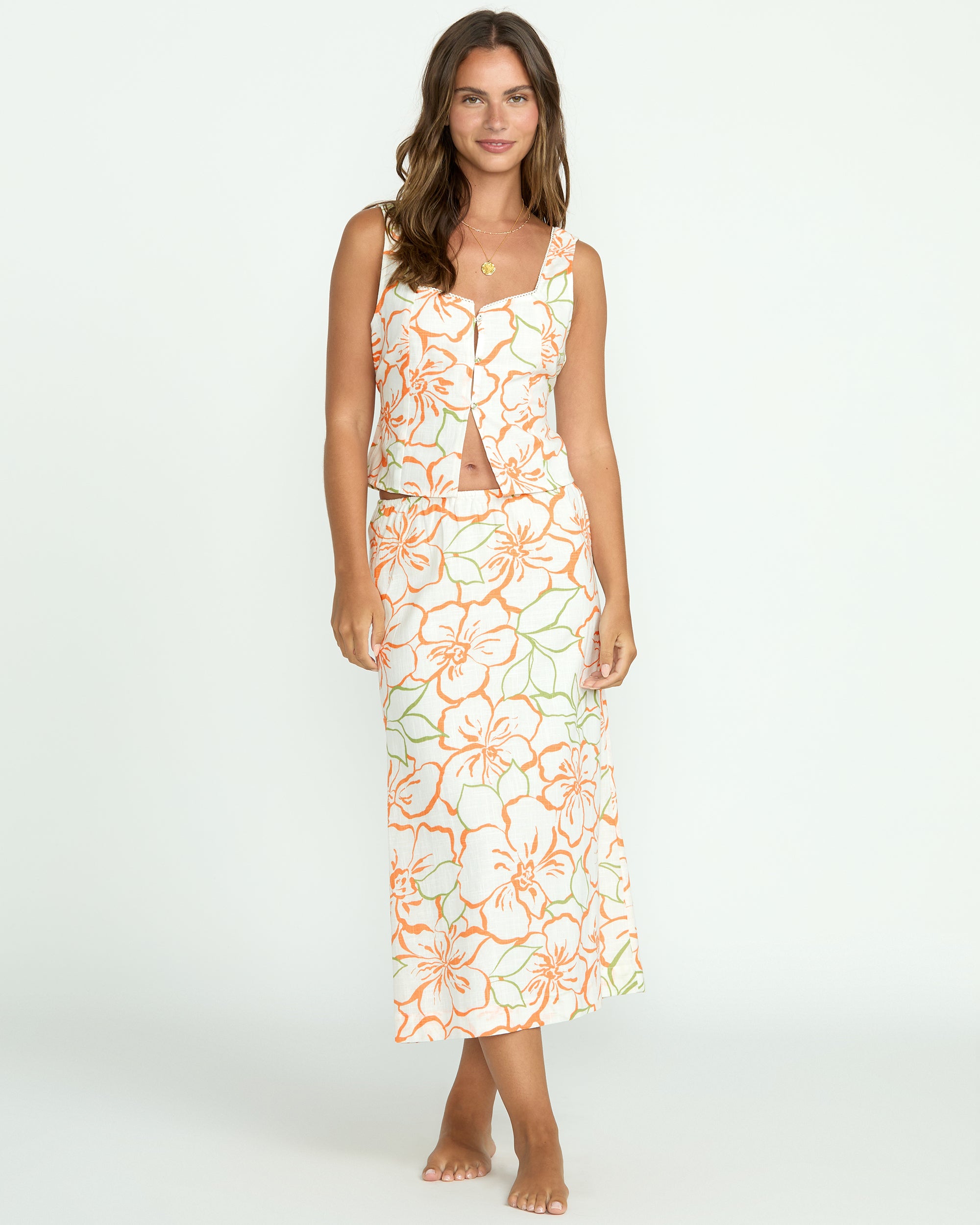 Feelin Free Woven Tank - Salt Crystal - Image 5